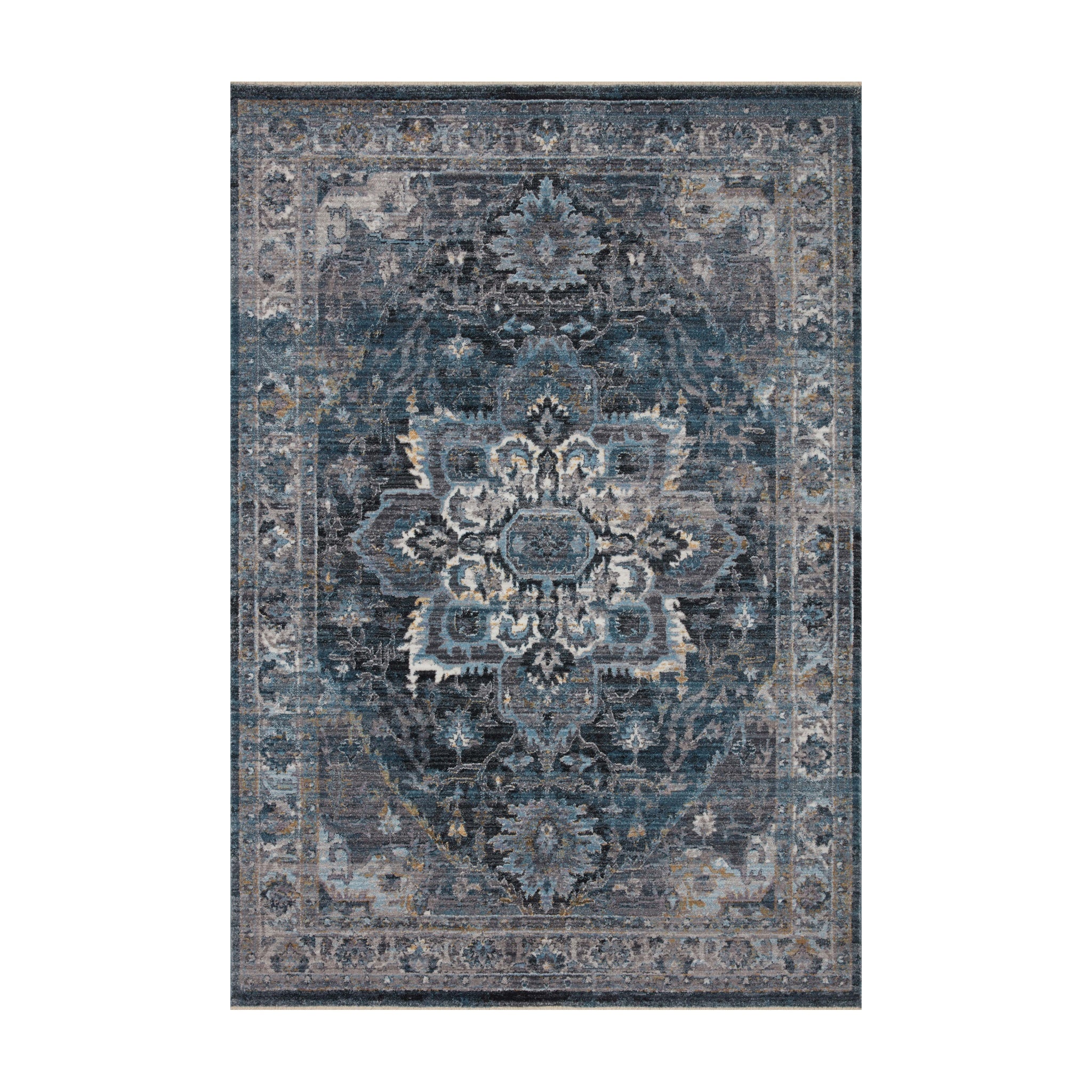 Loloi Samra Denim / Grey Rug Loloi 18" x 18"