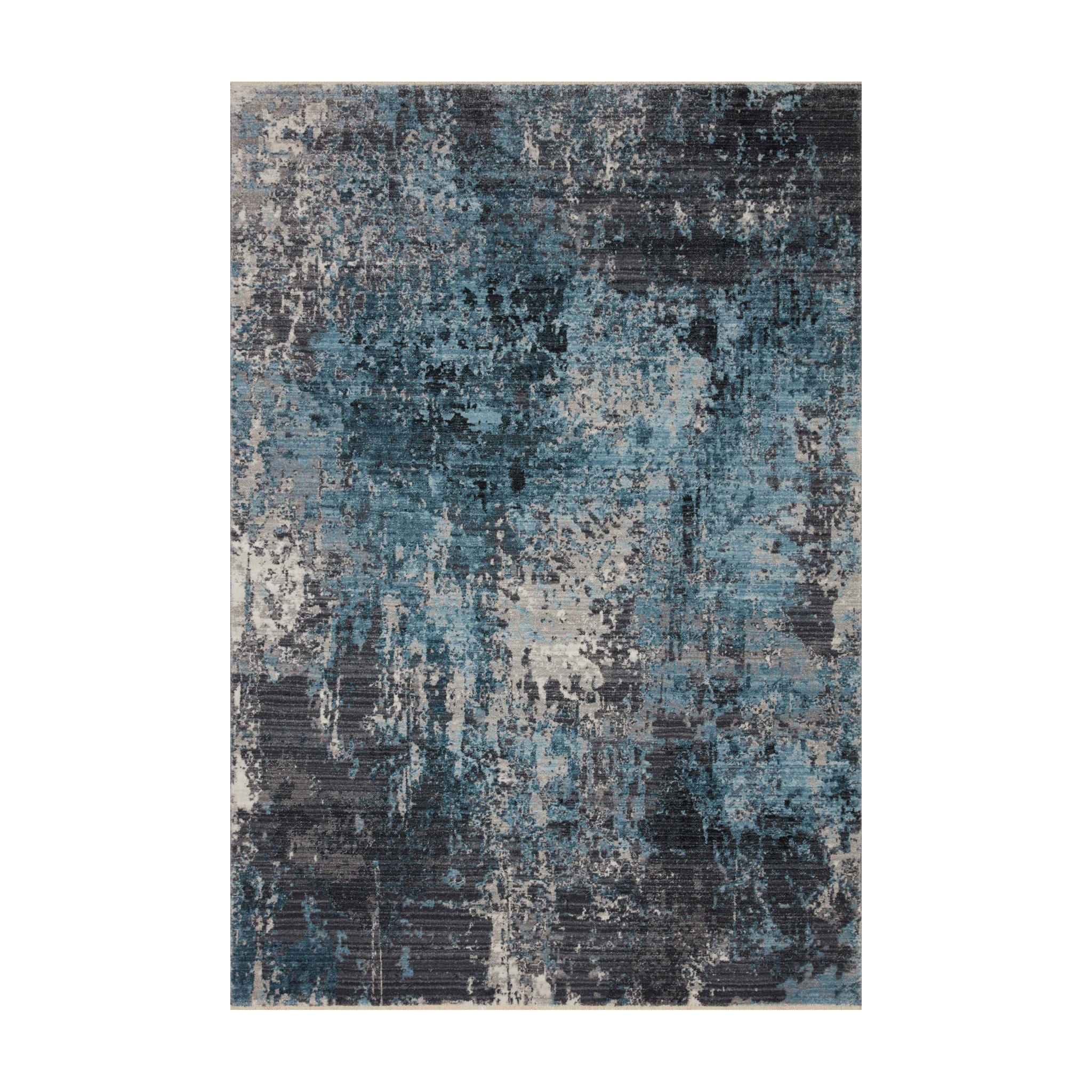 Loloi Samra Charcoal / Sky Rug Loloi 18" x 18"