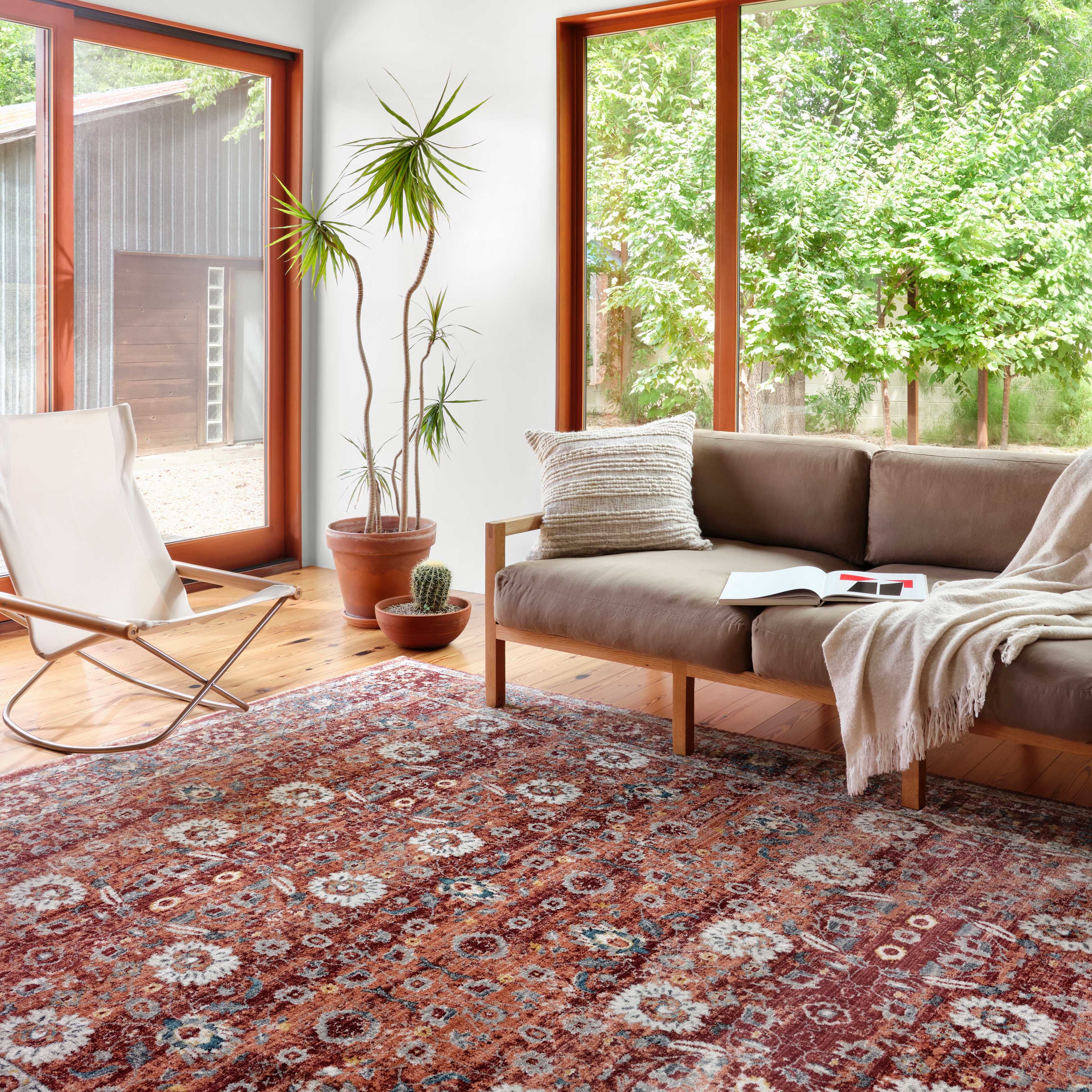 Loloi Samra Brick / Multi Rug RUGS - synthetic Loloi