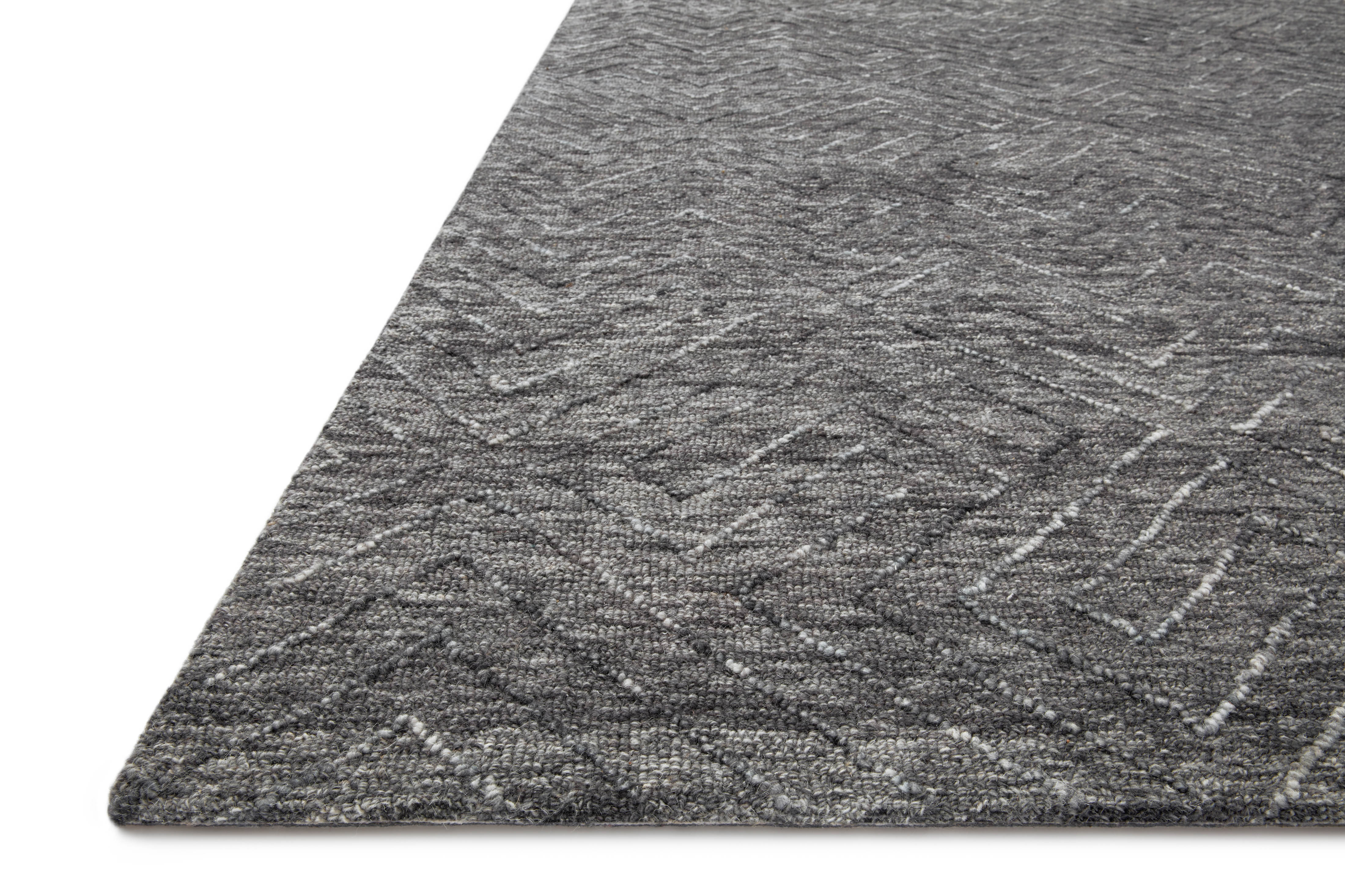 Magnolia Home By Joanna Gaines x Loloi Sarah Charcoal Rug RUGS - wool Loloi