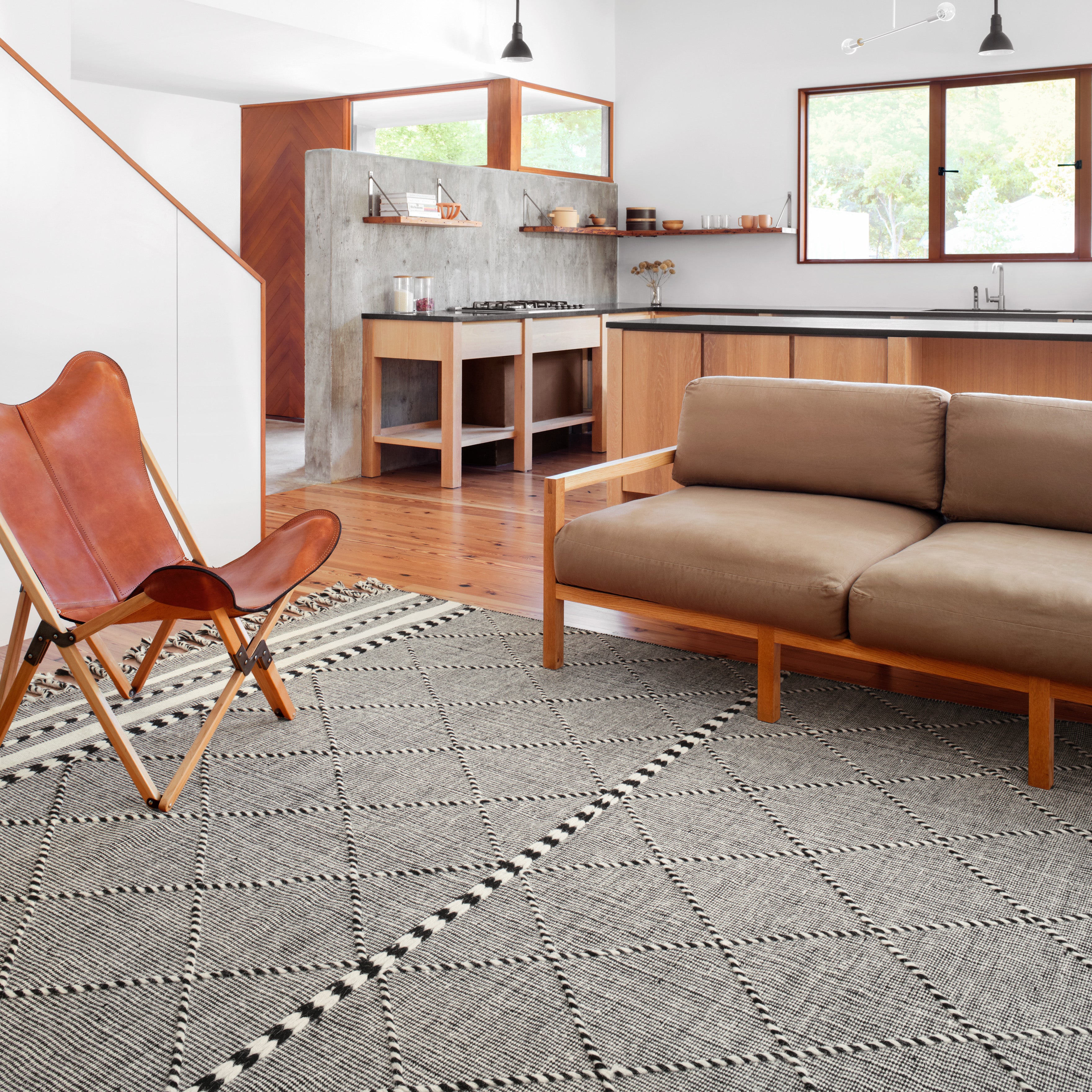 Loloi Sawyer Black Rug RUGS - wool Loloi