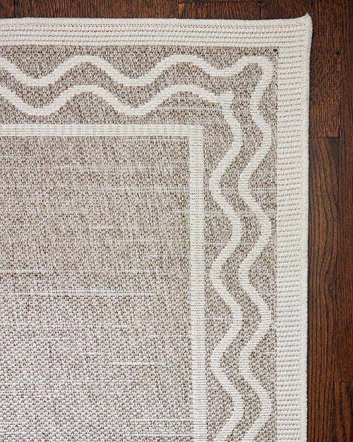 Sablebrook Taupe Border Rug 5-Rugs - indoor/outdoor Momeni