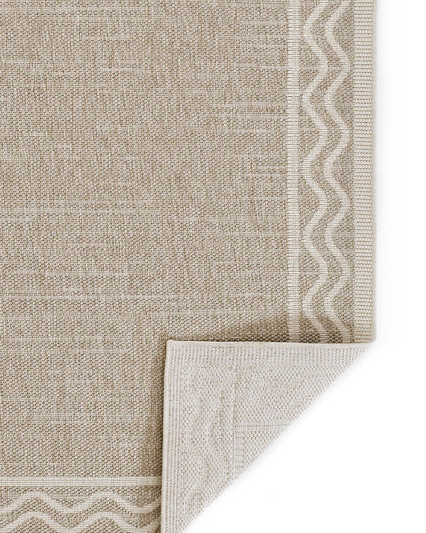 Sablebrook Taupe Border Rug 5-Rugs - indoor/outdoor Momeni