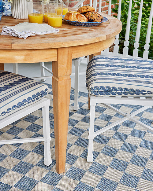 Sablebrook Blue Checkered Rug 5-Rugs - indoor/outdoor Momeni
