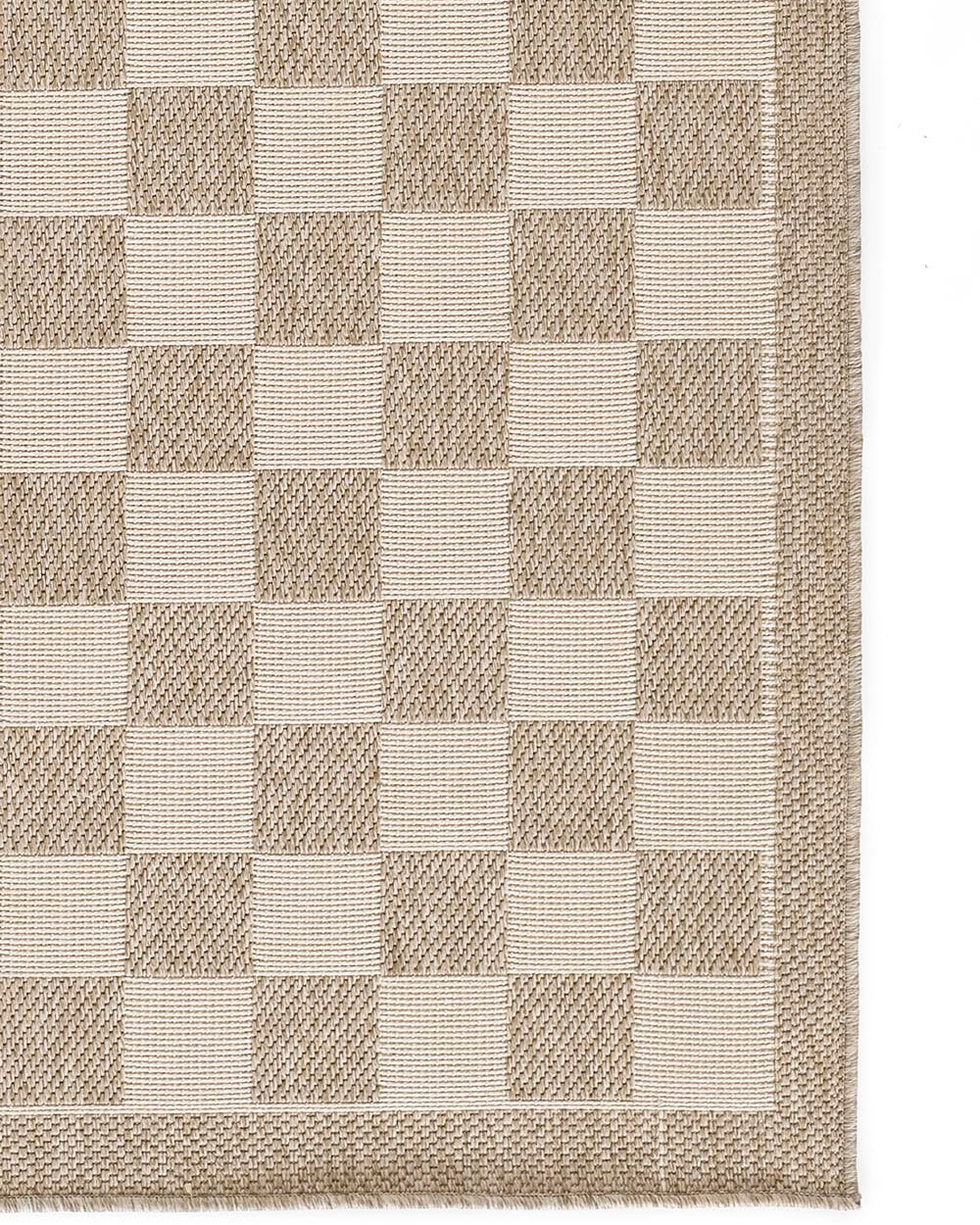 Sablebrook Taupe Checkered Rug 5-Rugs - indoor/outdoor Momeni