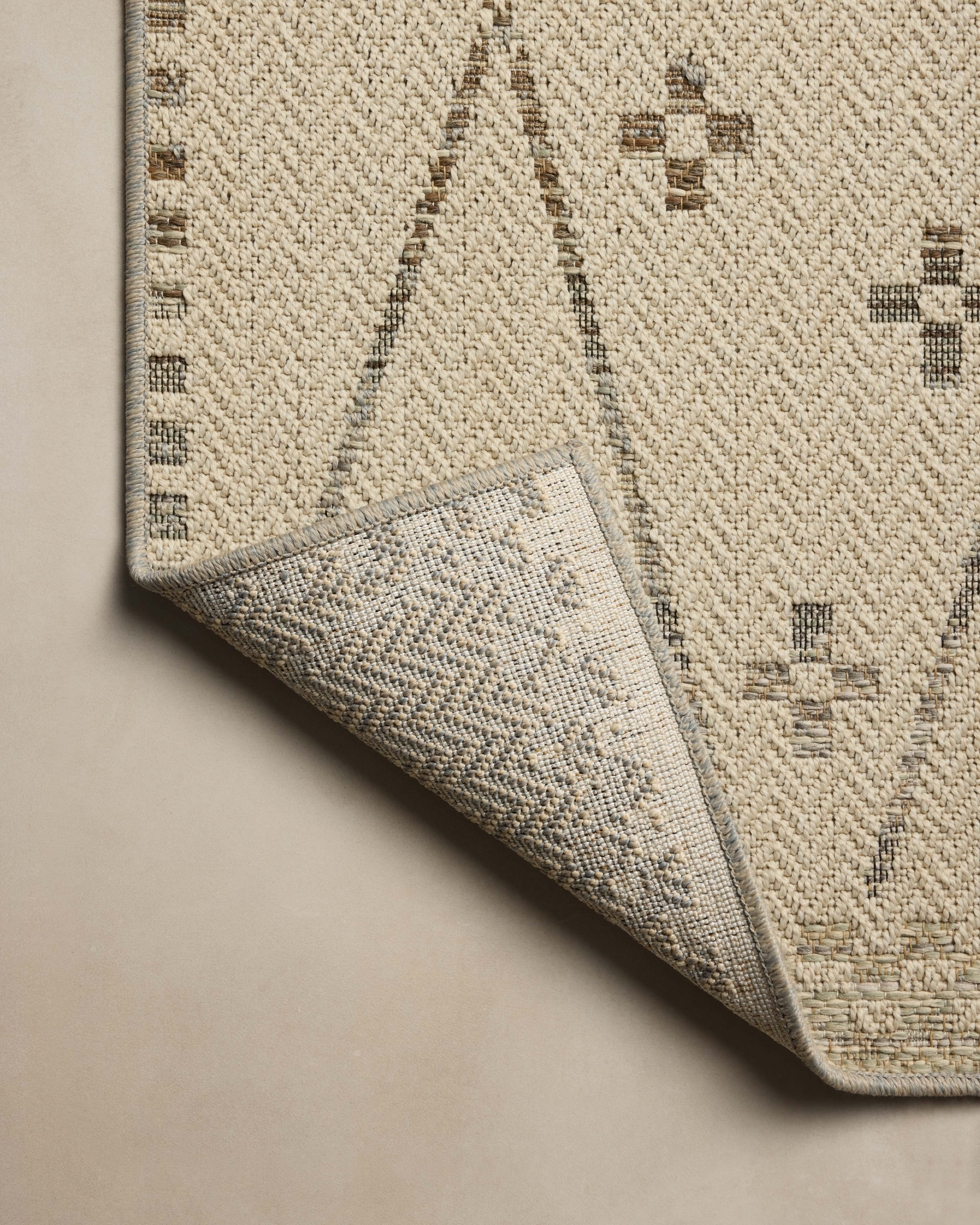 Loloi Saylor Ivory / Pebble Indoor/Outdoor Rug RUGS - synthetic Loloi