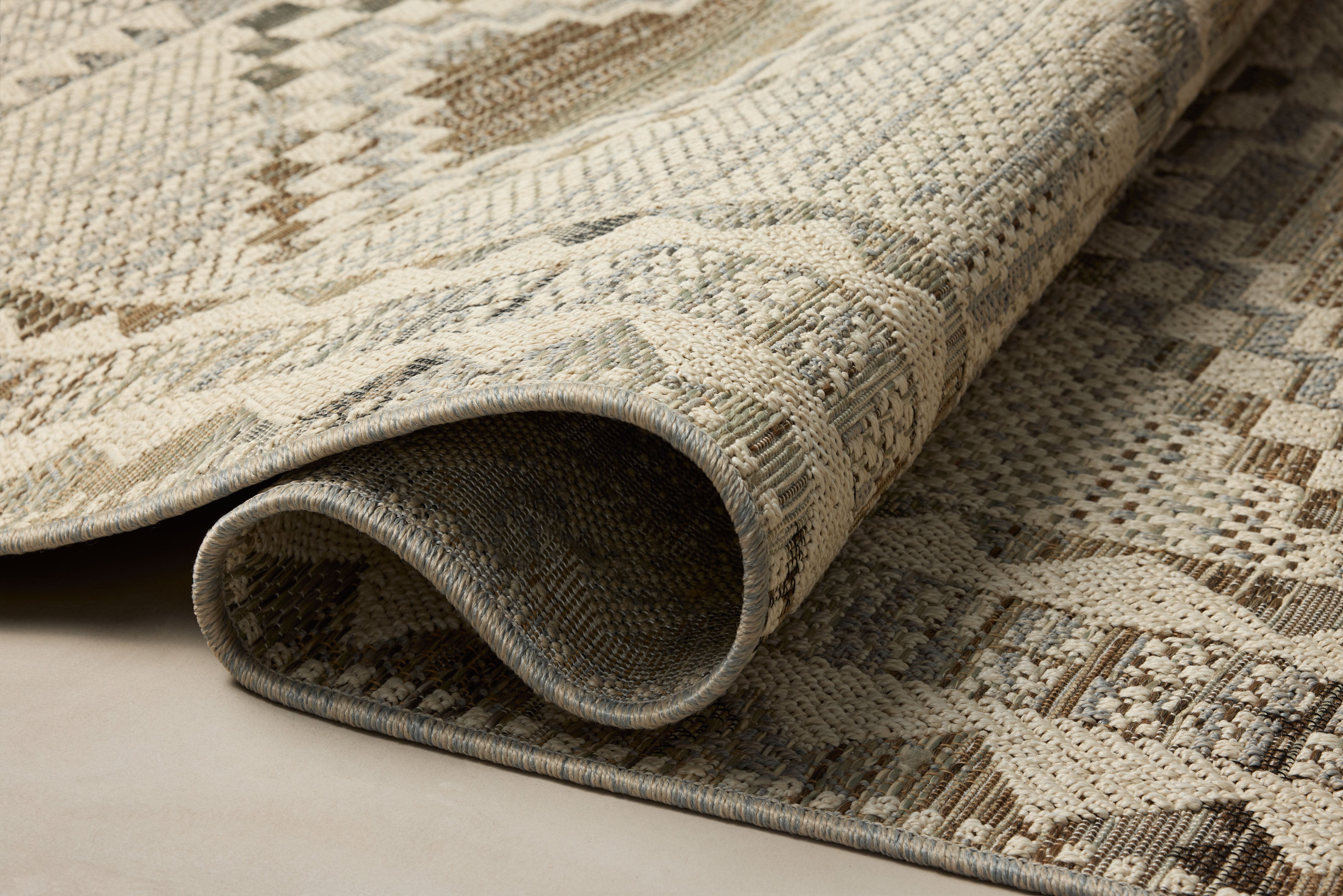 Loloi Saylor Ivory / Granite Indoor/Outdoor Rug RUGS - synthetic Loloi