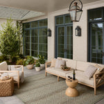 Loloi Saylor Stone / Ivory Sample Indoor/Outdoor Rug RUGS - synthetic Loloi