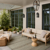 Loloi Saylor Stone / Ivory Sample Indoor/Outdoor Rug RUGS - synthetic Loloi