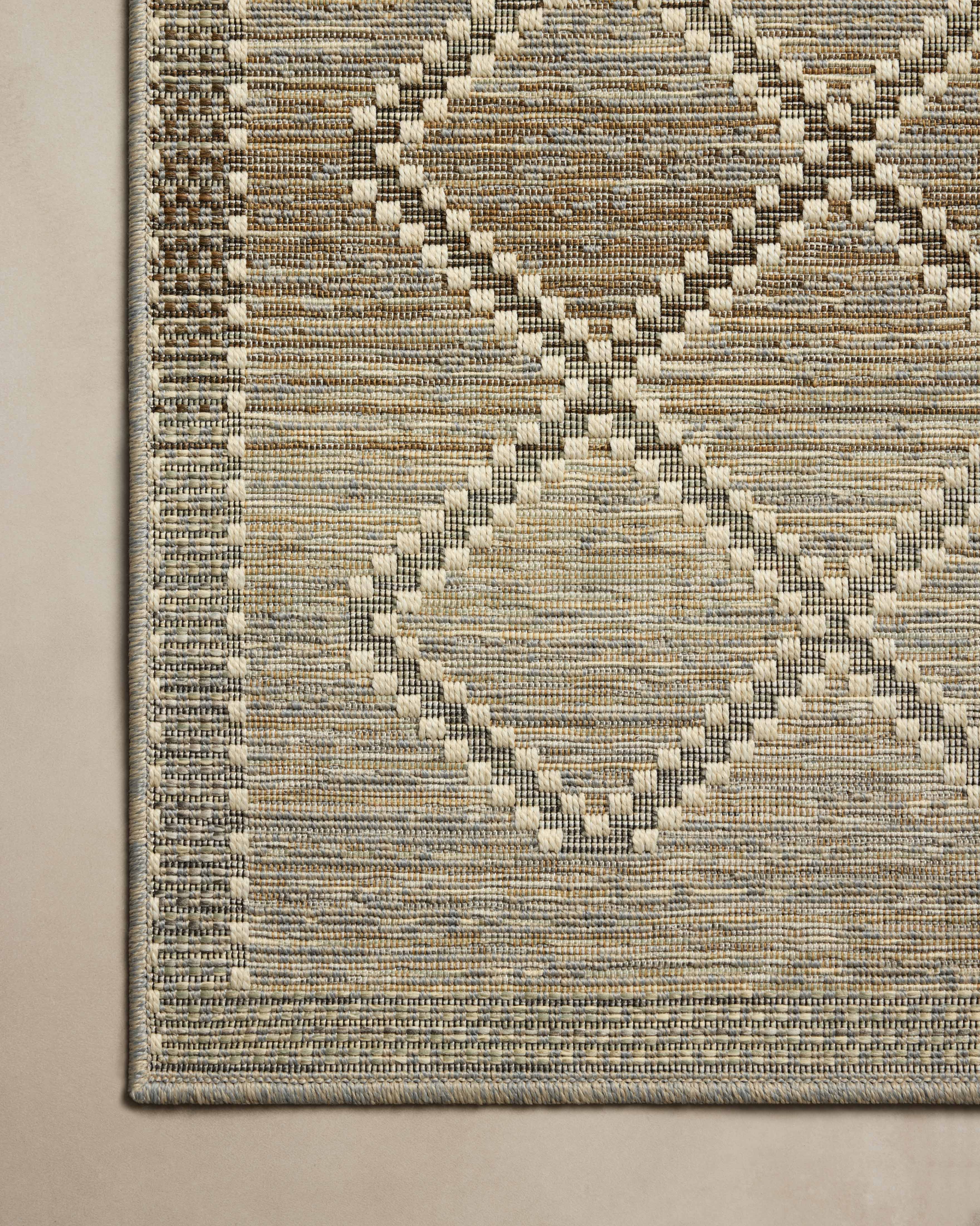 Loloi Saylor Stone / Ivory Indoor/Outdoor Rug RUGS - synthetic Loloi