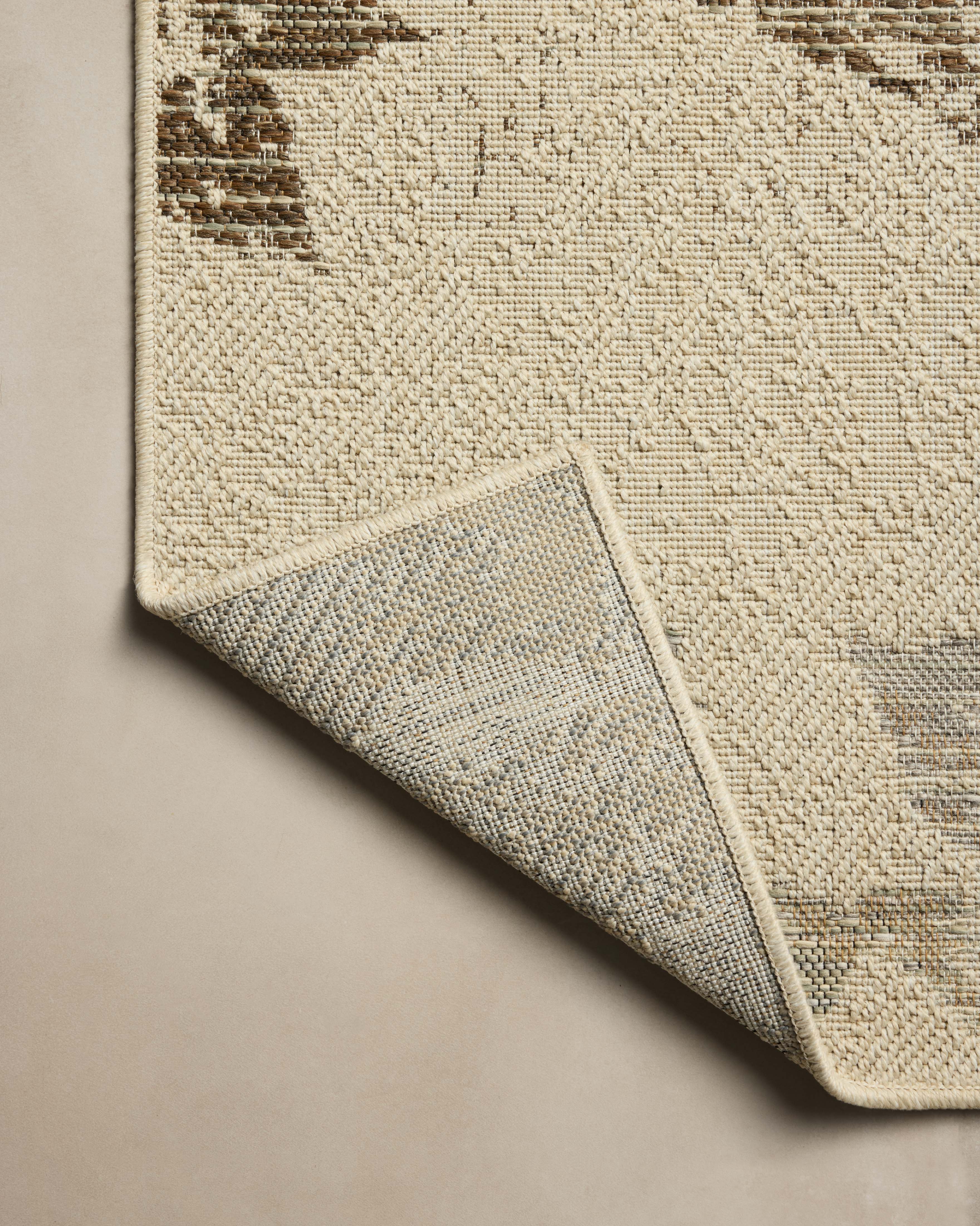 Loloi Saylor Ivory / Bark Indoor/Outdoor Rug RUGS - synthetic Loloi