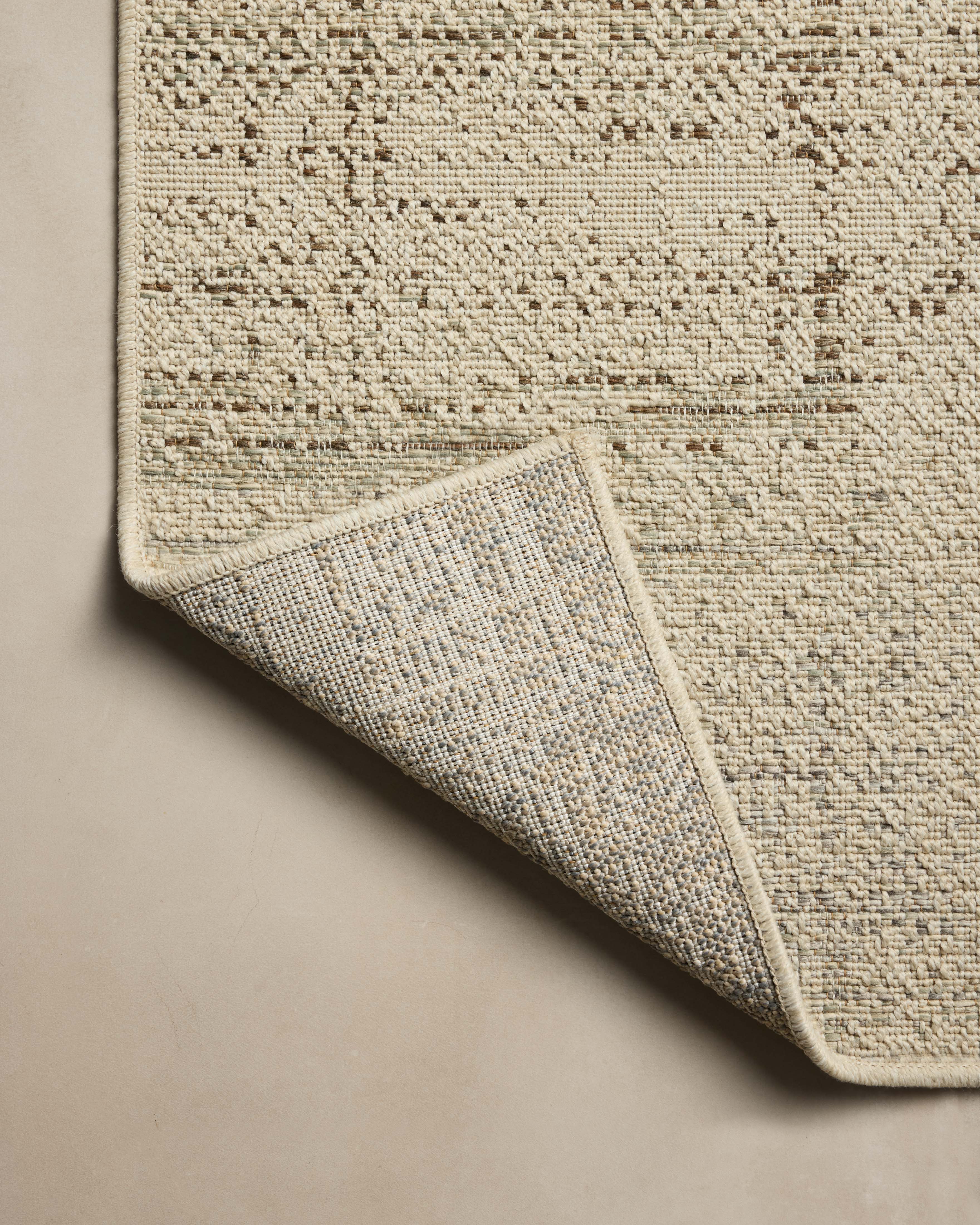 Loloi Saylor Ivory / Fog Sample Indoor/Outdoor Rug RUGS - synthetic Loloi
