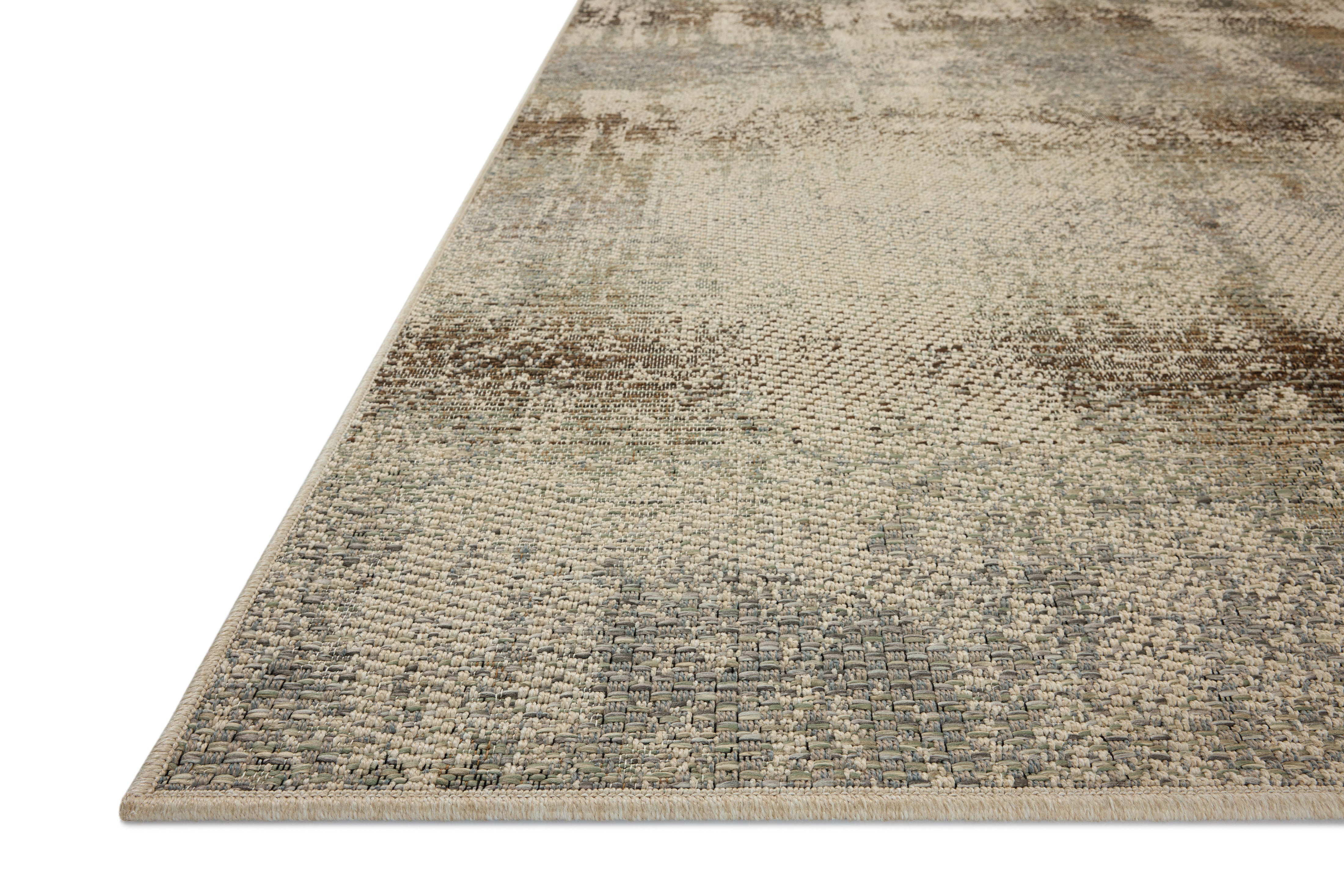 Loloi Saylor Smoke / Ivory Indoor/Outdoor Rug RUGS - synthetic Loloi