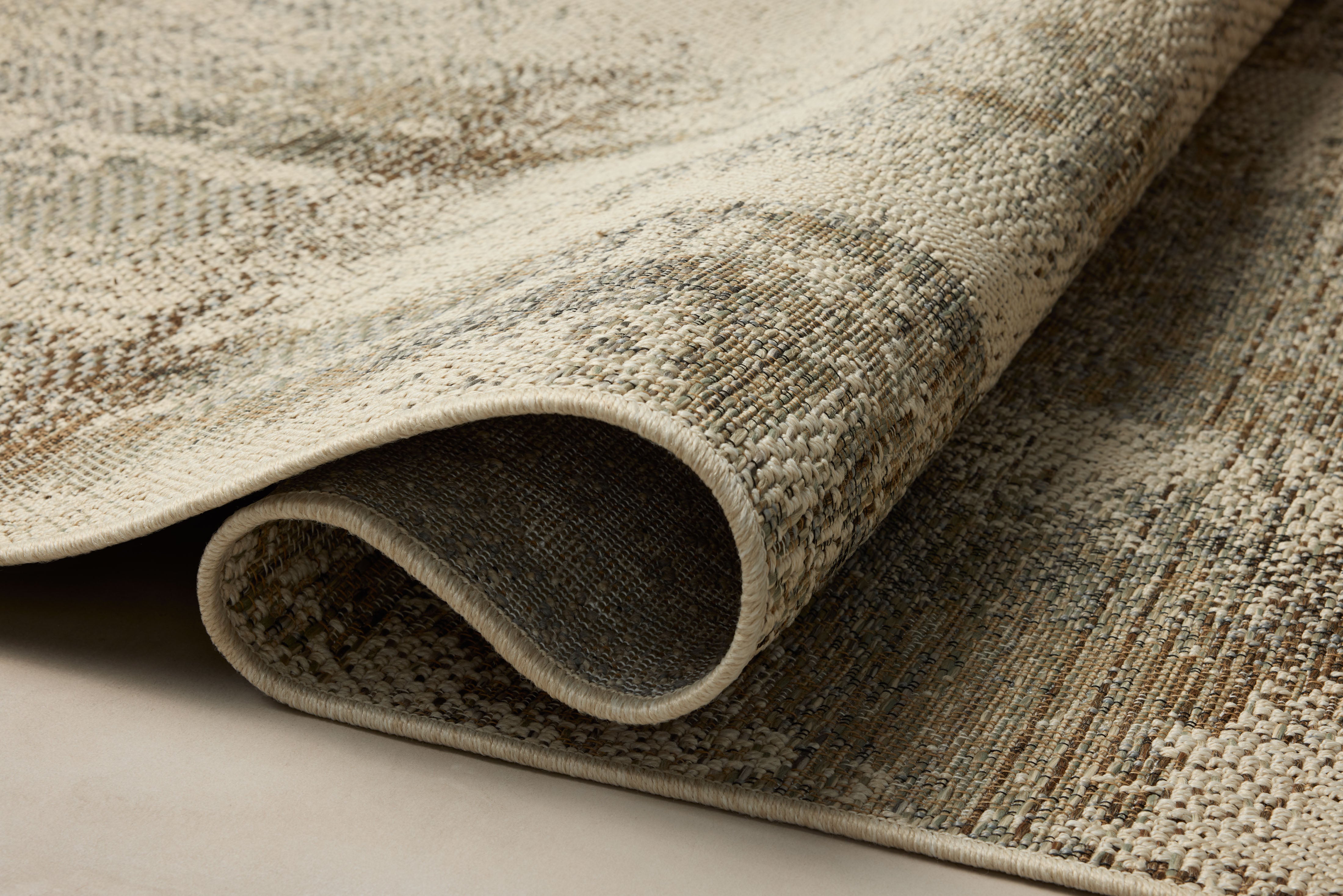 Loloi Saylor Smoke / Ivory Indoor/Outdoor Rug RUGS - synthetic Loloi