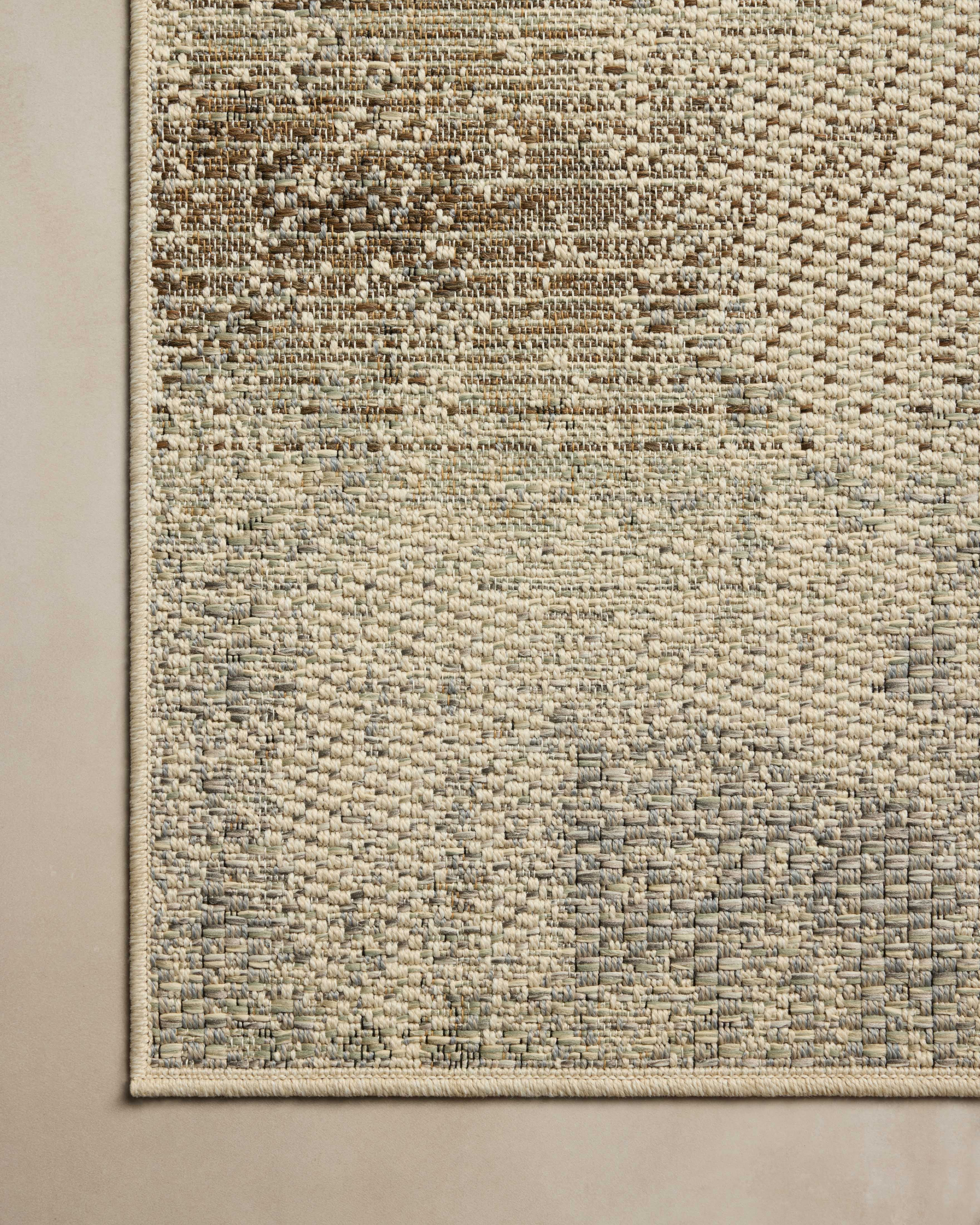 Loloi Saylor Smoke / Ivory Sample Indoor/Outdoor Rug RUGS - synthetic Loloi
