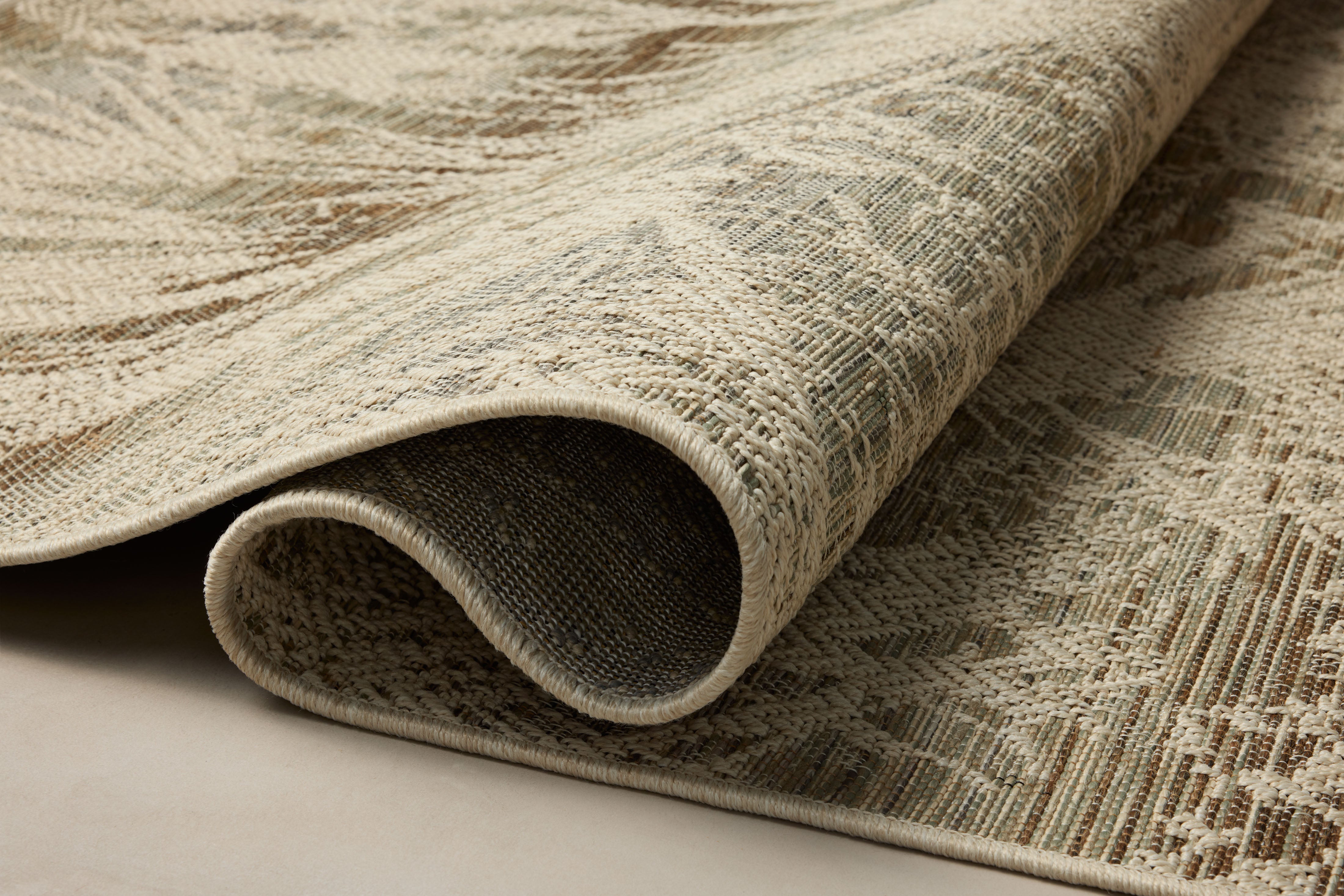 Loloi Saylor Ivory / Stone Indoor/Outdoor Rug RUGS - synthetic Loloi