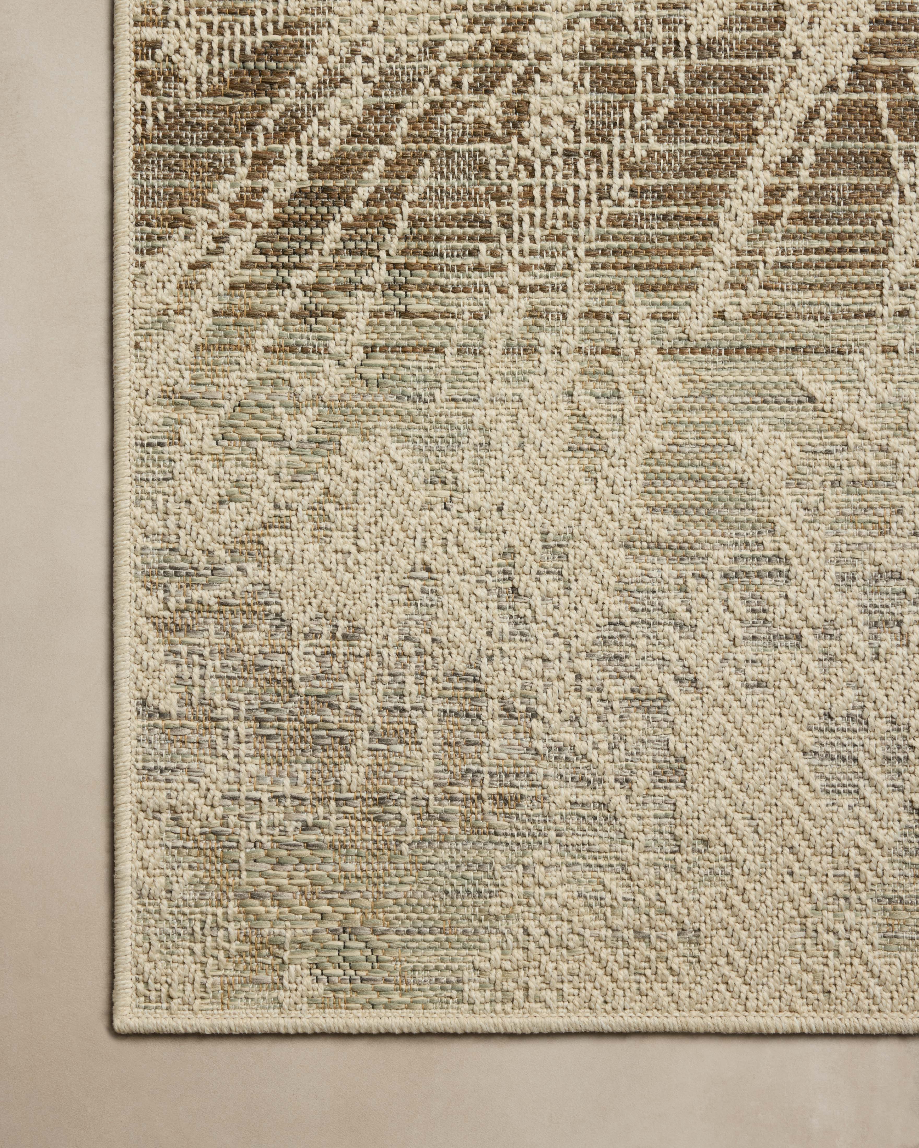 Loloi Saylor Ivory / Stone Indoor/Outdoor Rug RUGS - synthetic Loloi