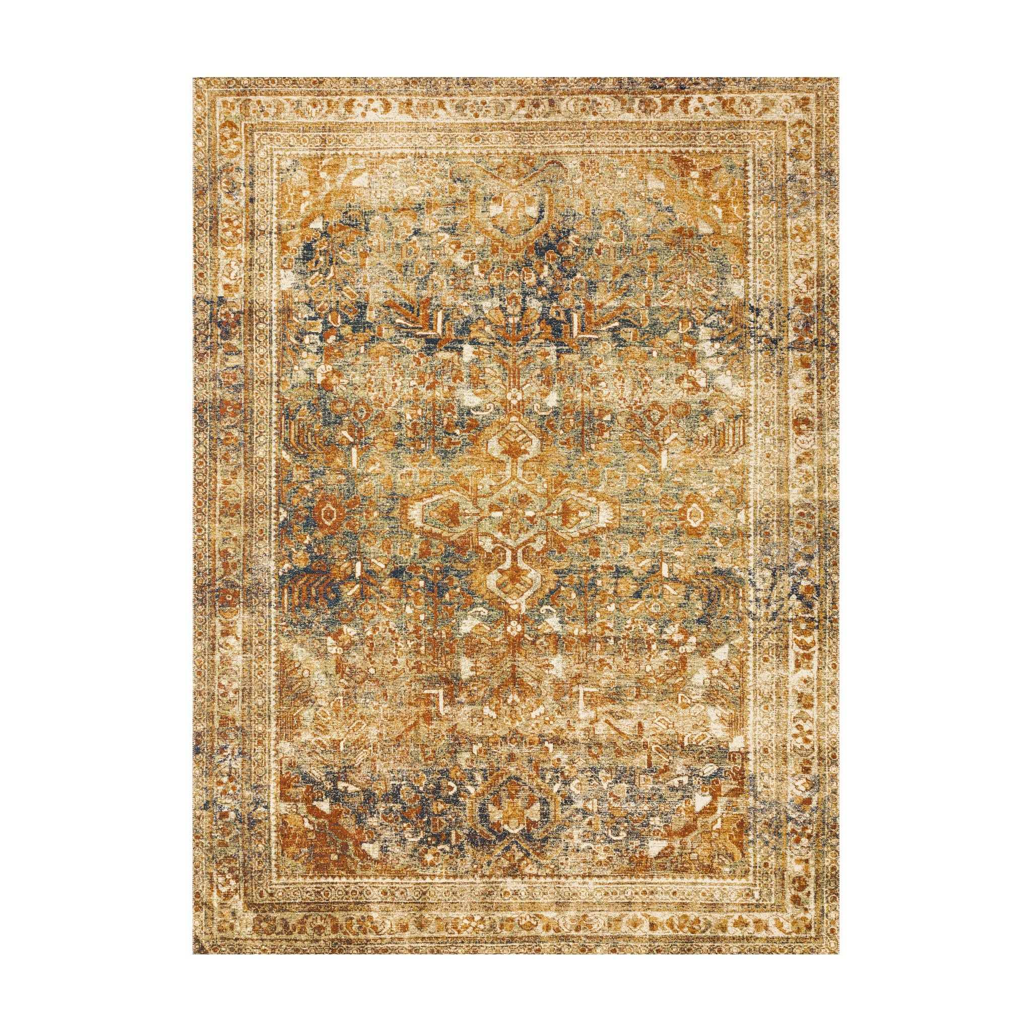 Loloi Sebastian Lagoon / Spice Rug RUGS - synthetic Loloi 18" x 18"