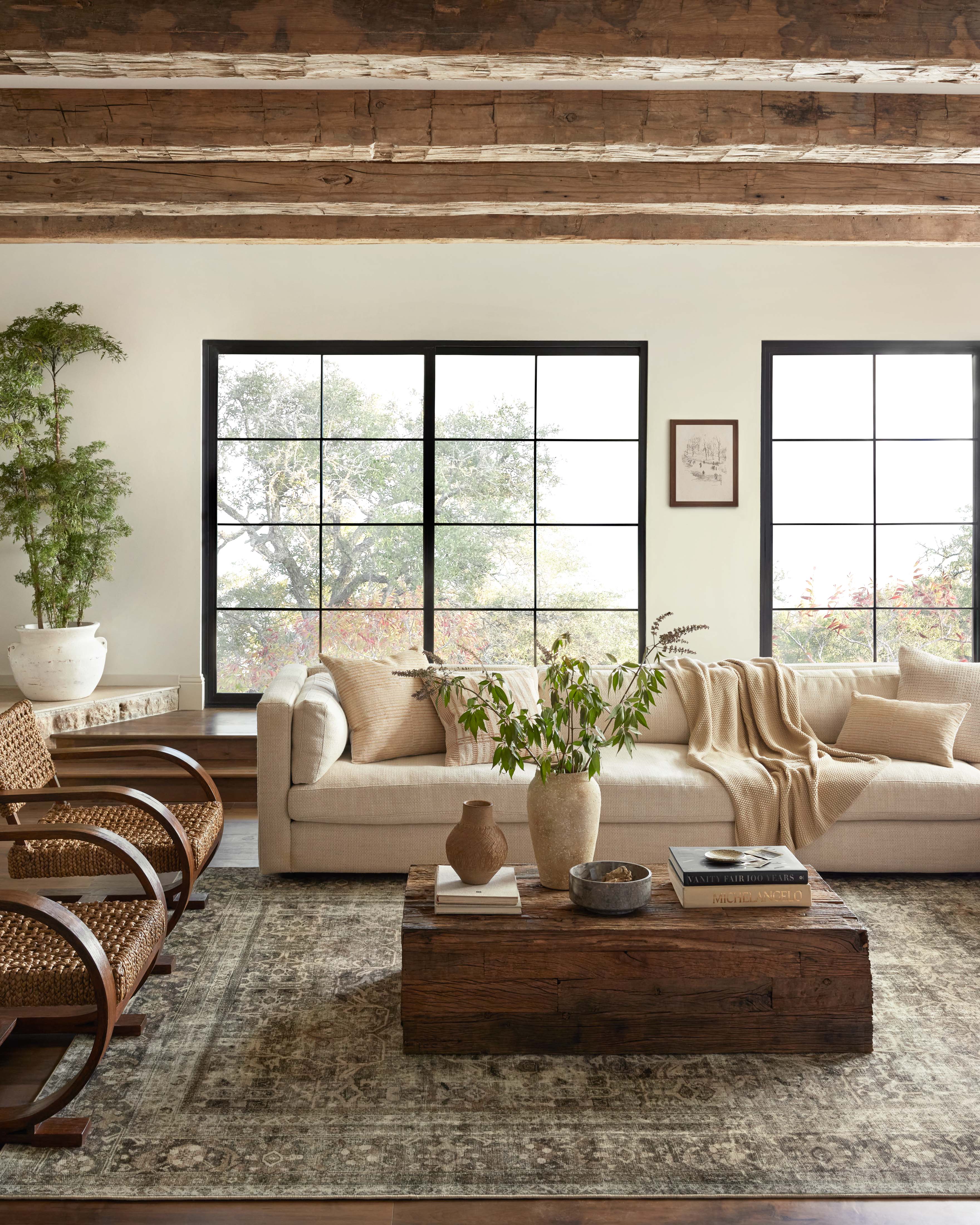 Joanna Gaines x Loloi Sinclair Pebble / Taupe Rug RUGS - synthetic Loloi