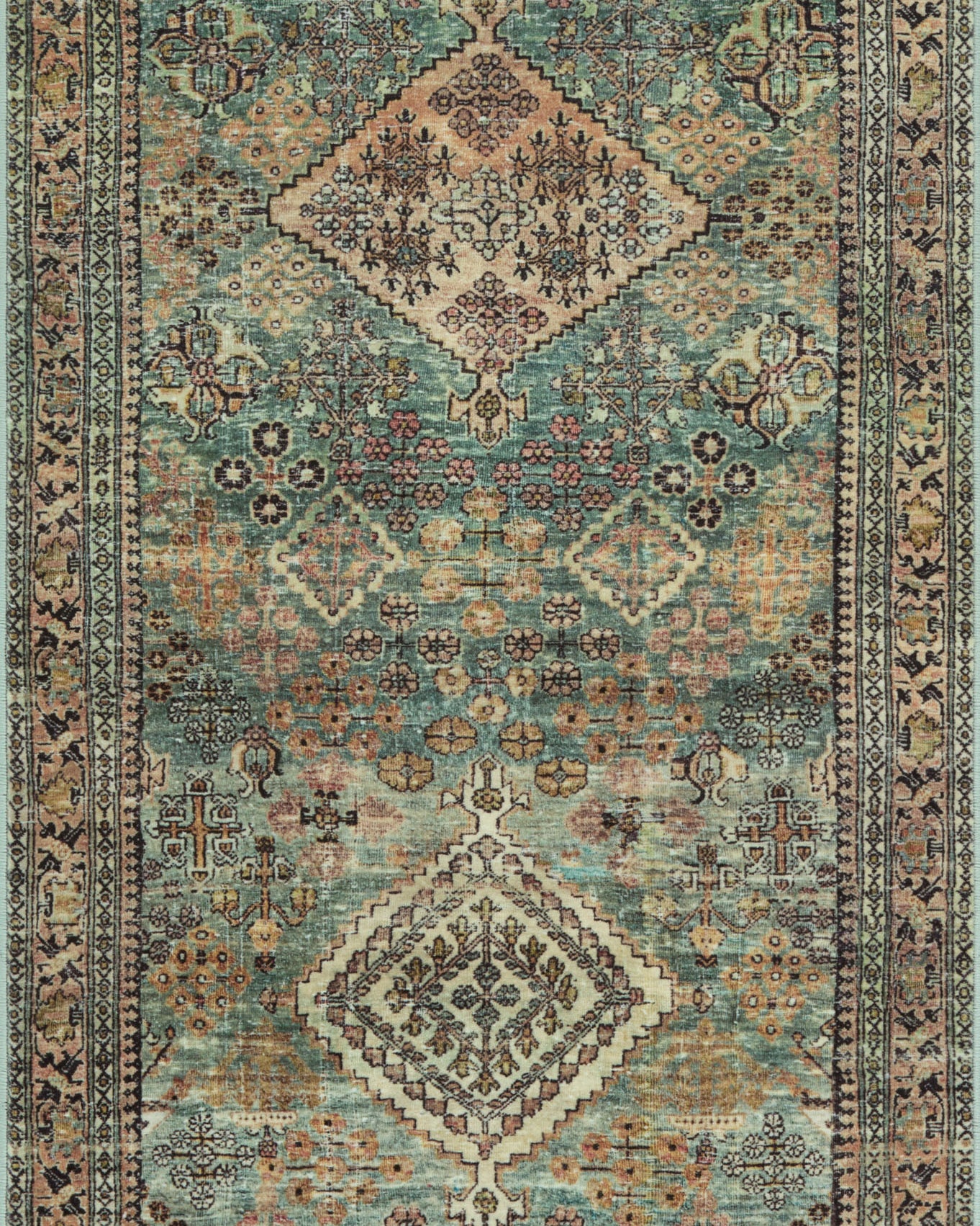 Joanna Gaines x Loloi Sinclair Turquoise / Multi Rug RUGS - synthetic Loloi