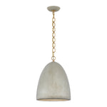 Elliot Medium Dome Pendant LIGHTING - pendant Visual Comfort Portland Gray