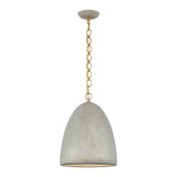 Elliot Medium Dome Pendant LIGHTING - pendant Visual Comfort Portland Gray