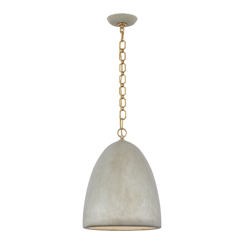 Elliot Medium Dome Pendant LIGHTING - pendant Visual Comfort Portland Gray
