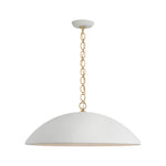 Elliot Grande Pendant LIGHTING - pendant Visual Comfort Matte White