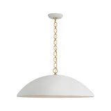 Elliot Grande Pendant LIGHTING - pendant Visual Comfort Matte White