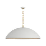 Elliot Oversized Pendant LIGHTING - pendant Visual Comfort Matte White