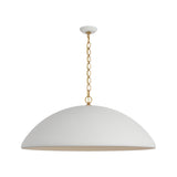 Elliot Oversized Pendant LIGHTING - pendant Visual Comfort Matte White