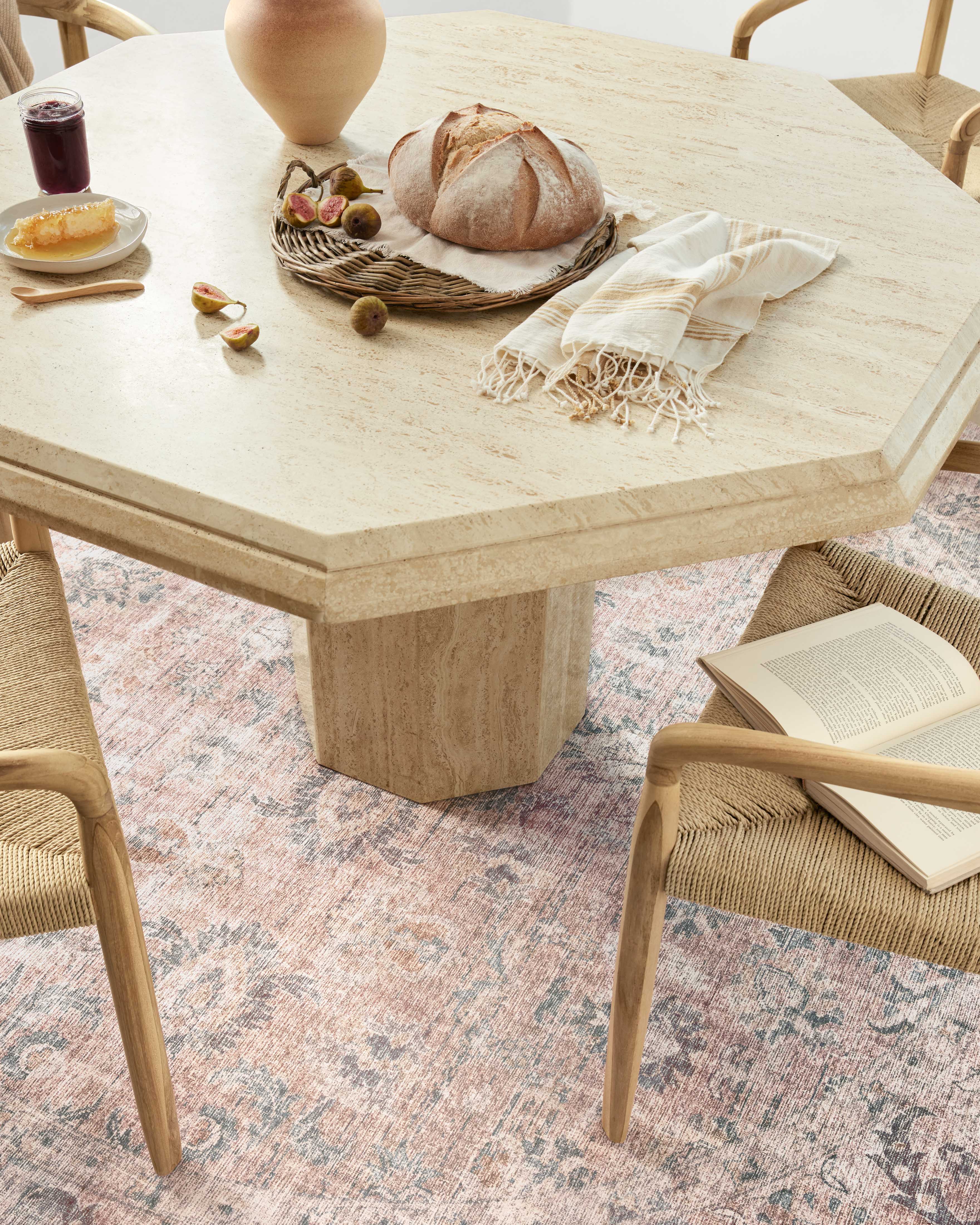 Loloi Skye Blush / Grey Rug RUGS - patterned Loloi