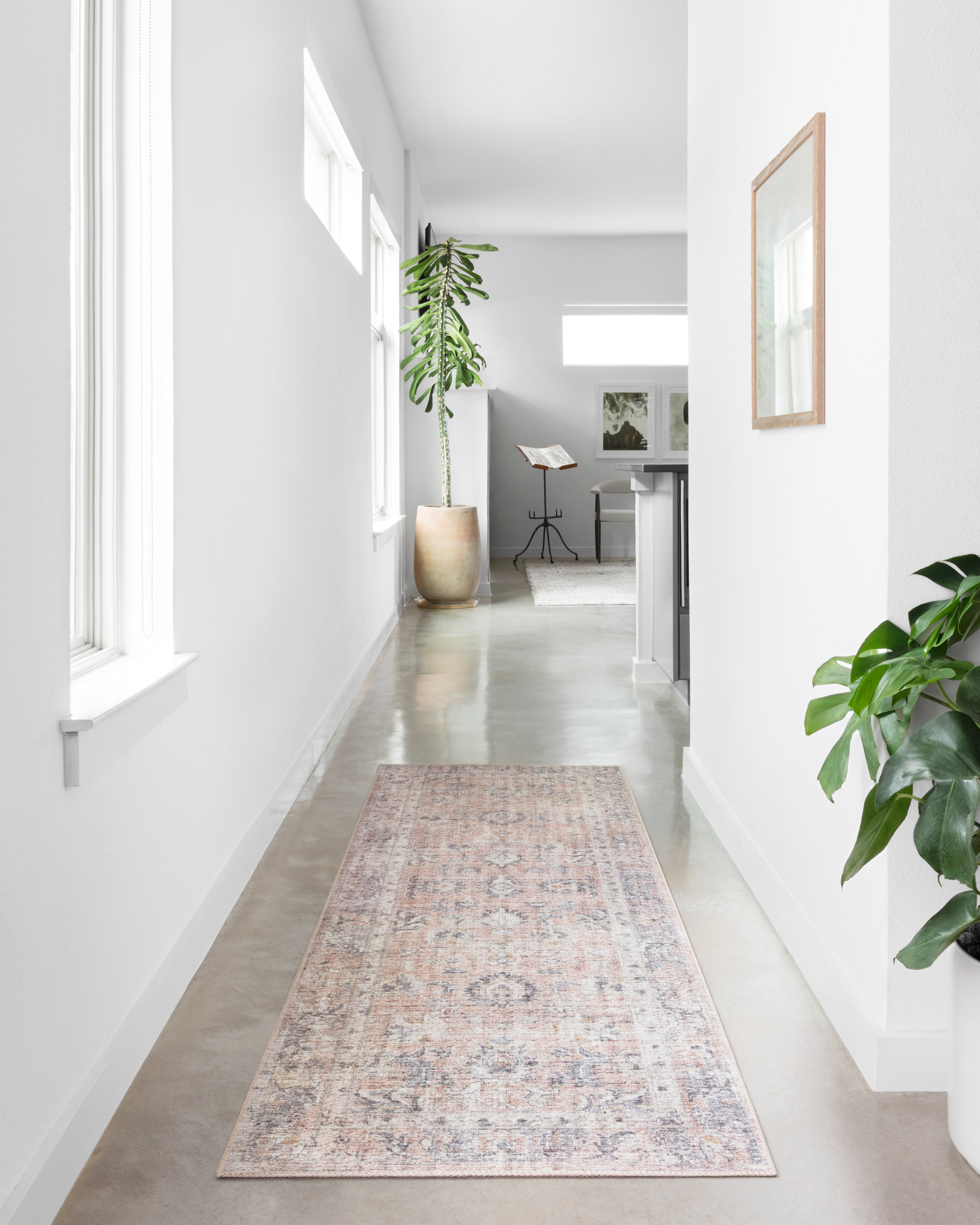 Loloi Skye Blush / Grey Oval Rug RUGS - synthetic Loloi