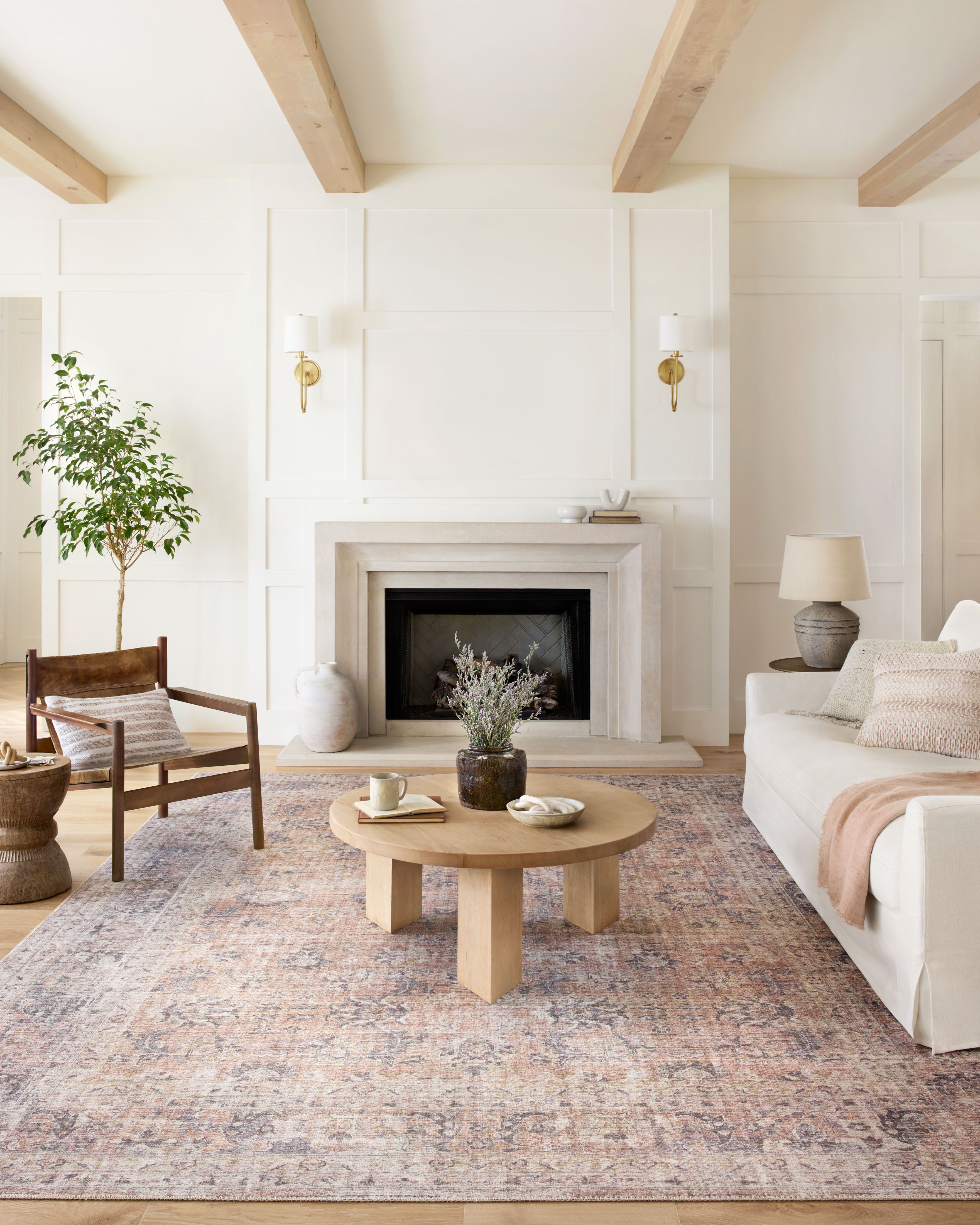Loloi Skye Blush / Grey Rug RUGS - patterned Loloi