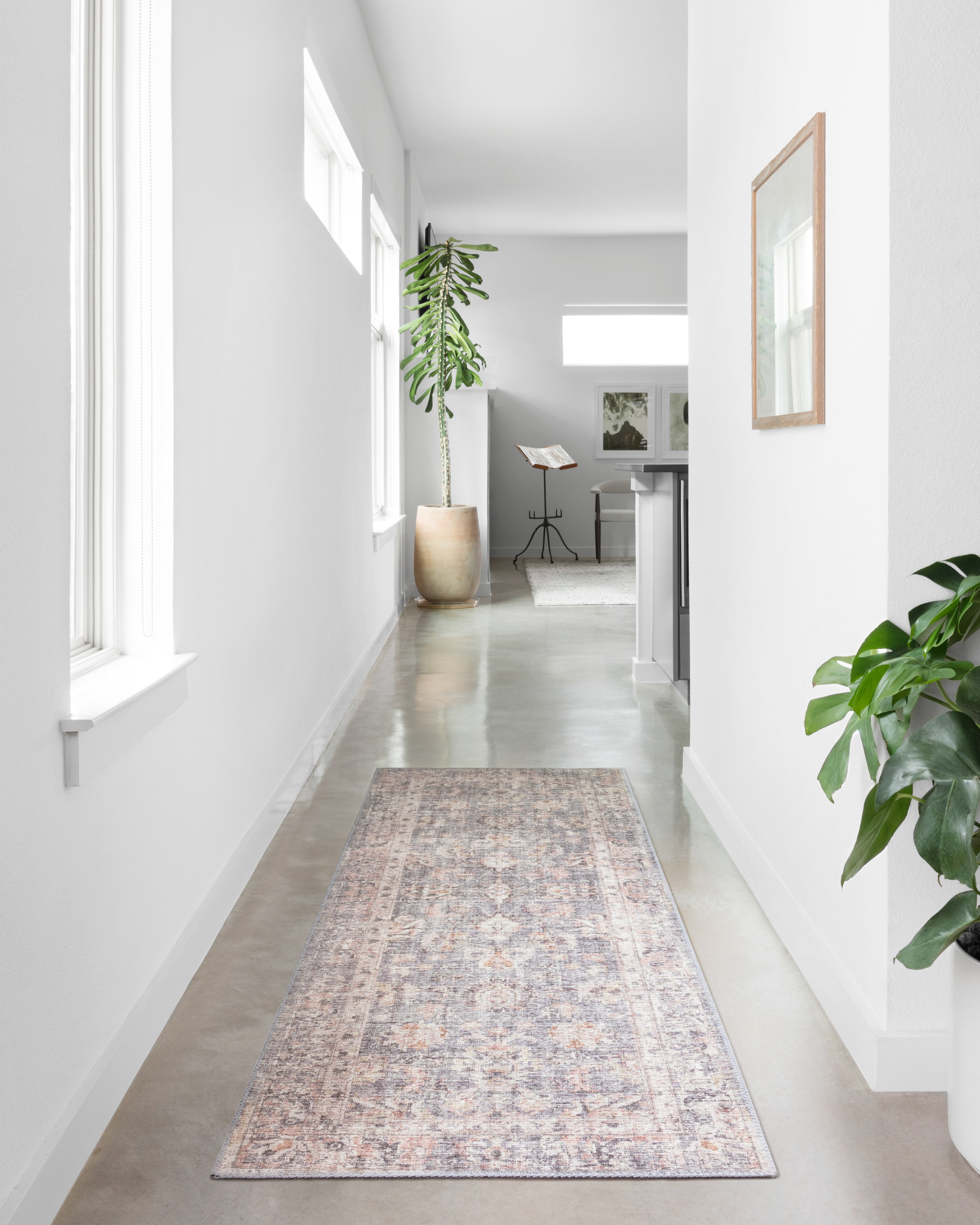 Loloi Skye Grey / Apricot Oval Rug RUGS - synthetic Loloi