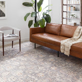 Loloi Skye Grey / Apricot Oval Rug RUGS - synthetic Loloi