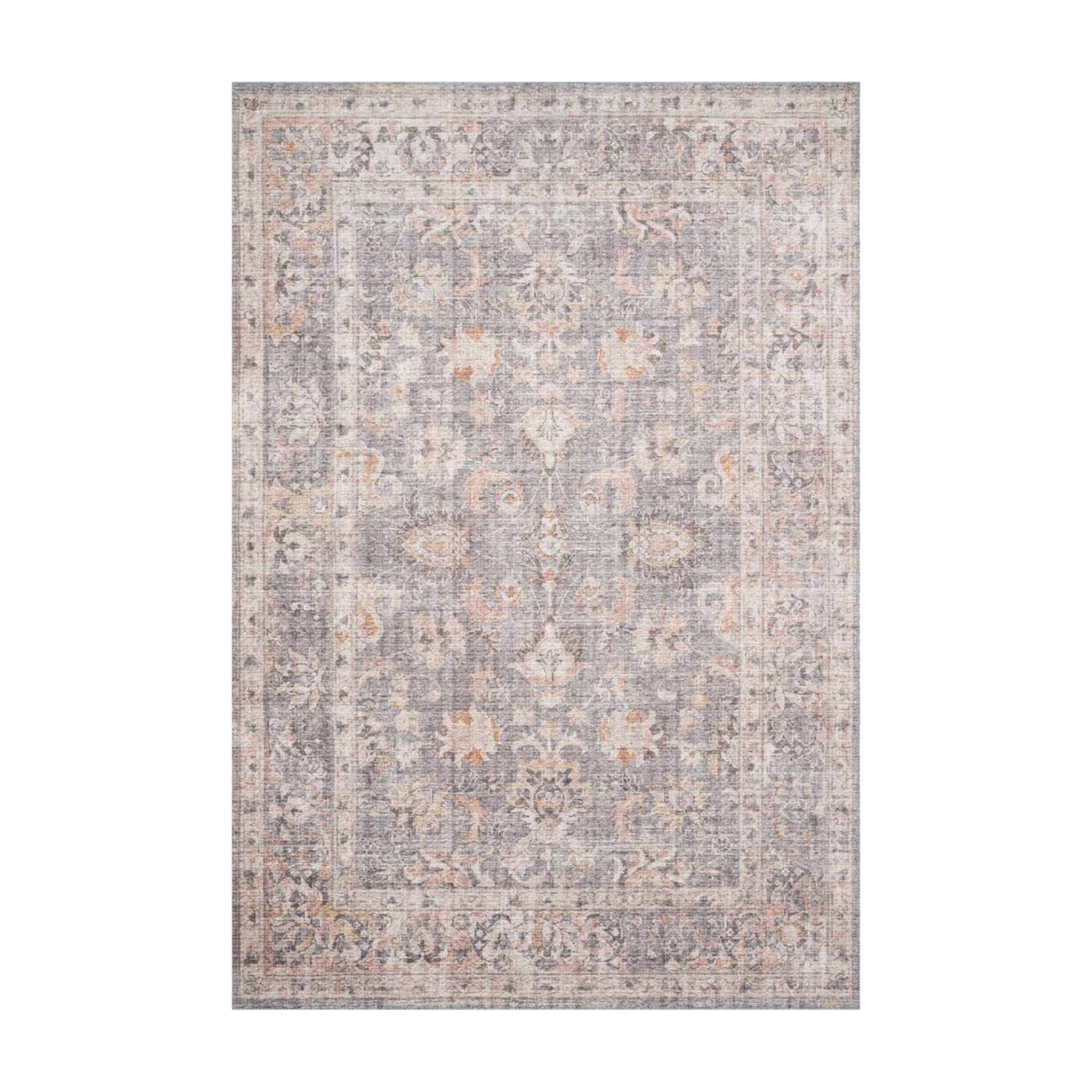 Loloi Skye Grey / Apricot Rug RUGS - synthetic Loloi 18" x 18"