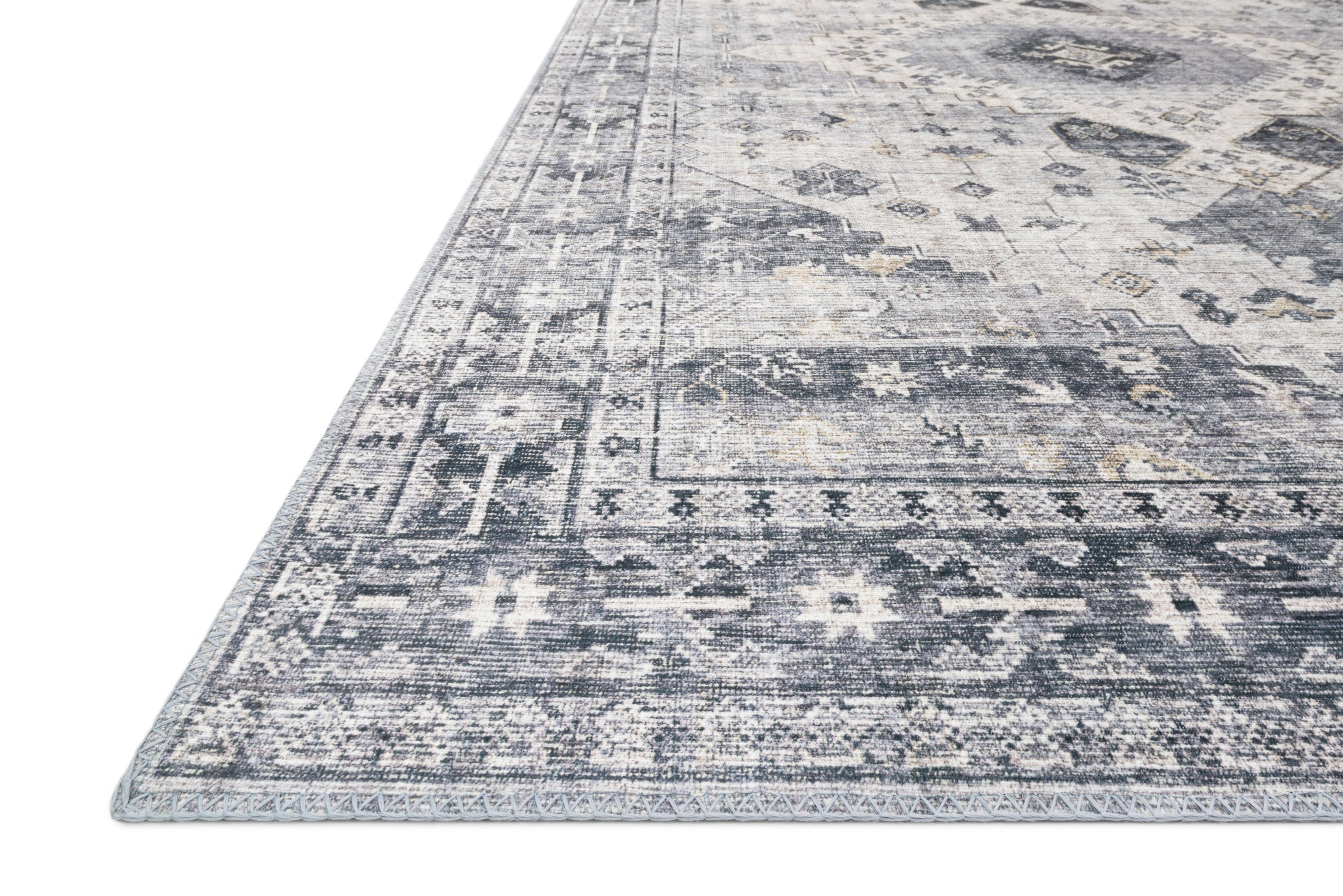 Loloi Skye Silver / Grey Rug patterned rugs Loloi