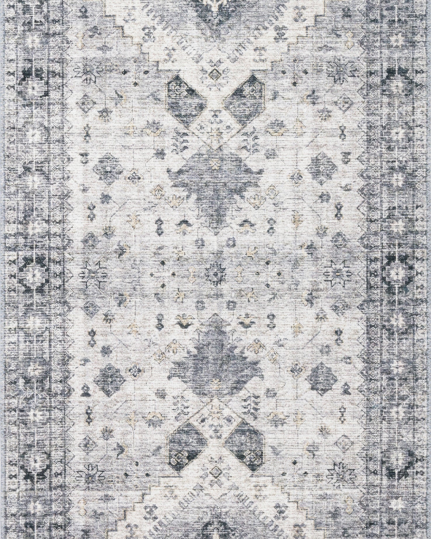 Loloi Skye Silver / Grey Rug patterned rugs Loloi