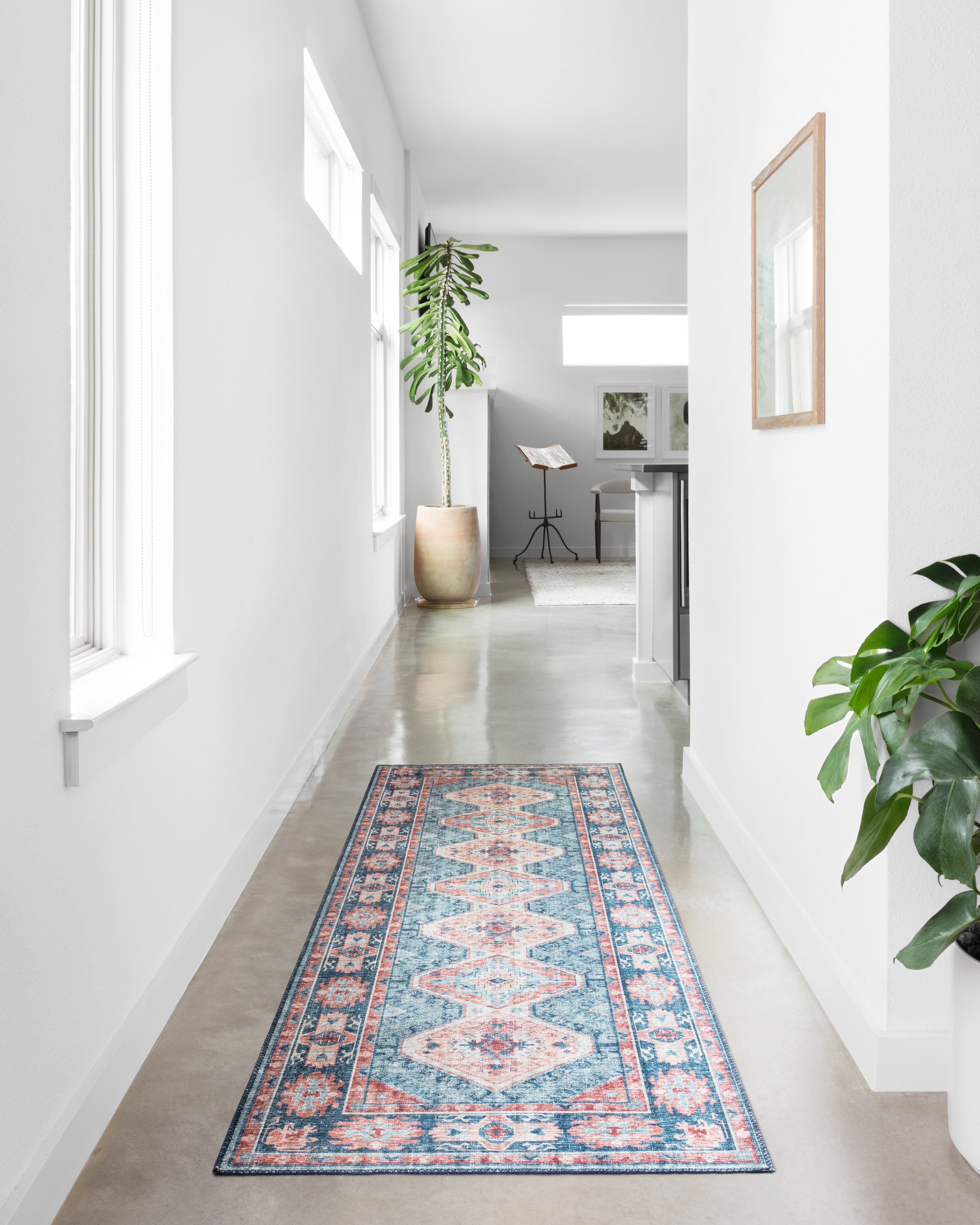 Loloi Skye Turquoise / Terracotta Oval Rug RUGS - synthetic Loloi