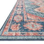 Loloi Skye Turquoise / Terracotta Oval Rug RUGS - synthetic Loloi