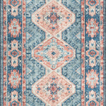 Loloi Skye Turquoise / Terracotta Oval Rug RUGS - synthetic Loloi