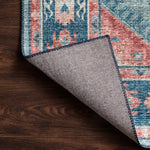 Loloi Skye Turquoise / Terracotta Oval Rug RUGS - synthetic Loloi