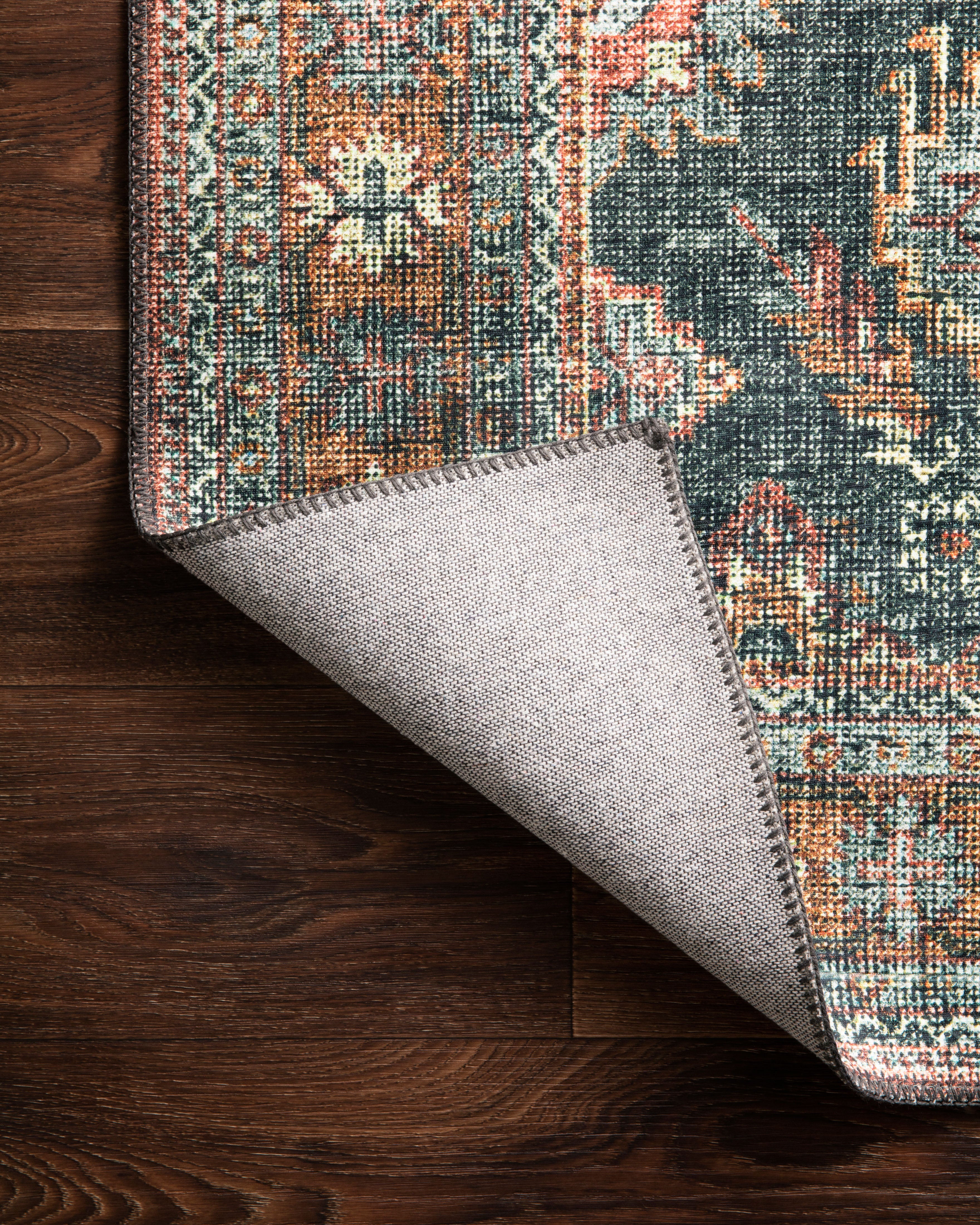 Loloi Skye Sea / Rust Rug RUGS - synthetic Loloi