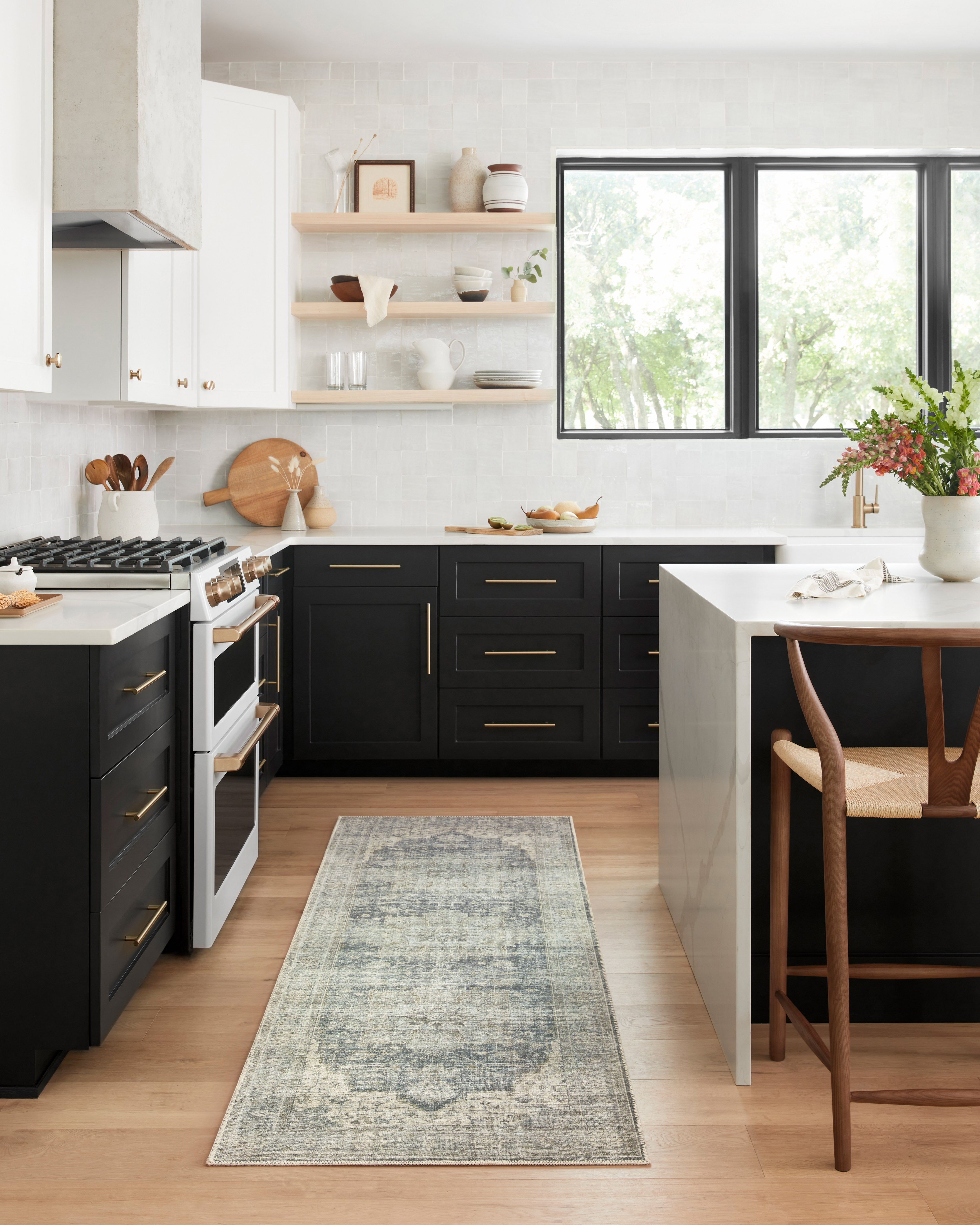 Loloi Skye Charcoal / Dove Rug RUGS - patterned Loloi