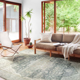Loloi Skye Charcoal / Dove Oval Rug RUGS - synthetic Loloi