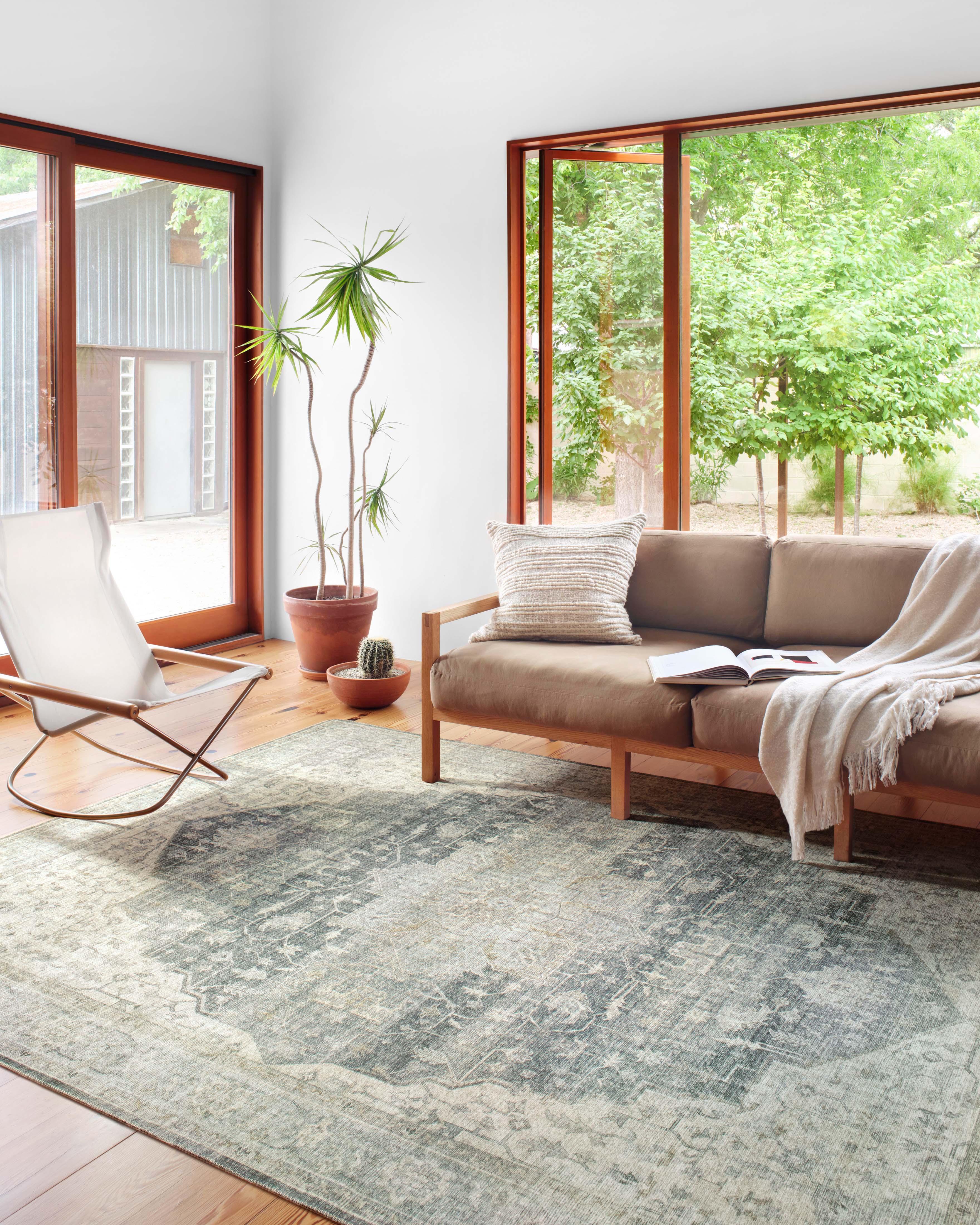 Loloi Skye Charcoal / Dove Oval Rug RUGS - synthetic Loloi
