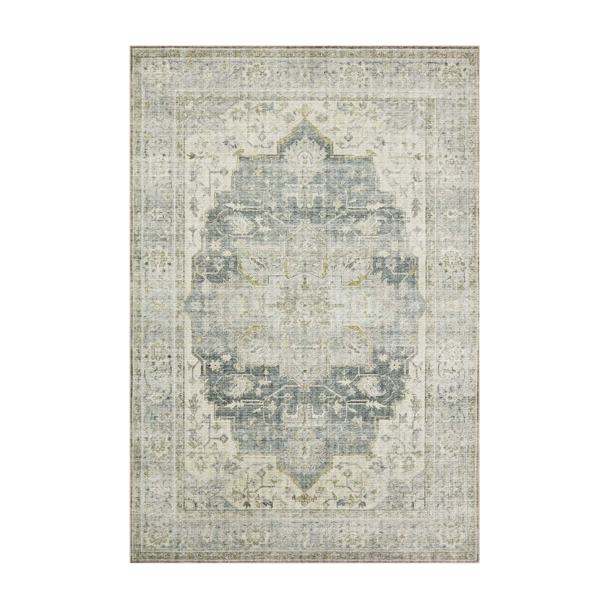 Loloi Skye Charcoal / Dove Oval Rug RUGS - synthetic Loloi 7' x 9' Oval