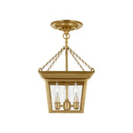 Cornice Semi-Flush Lantern LIGHITING - semi-flush Visual Comfort - Signature Hand-Rubbed Antique Brass