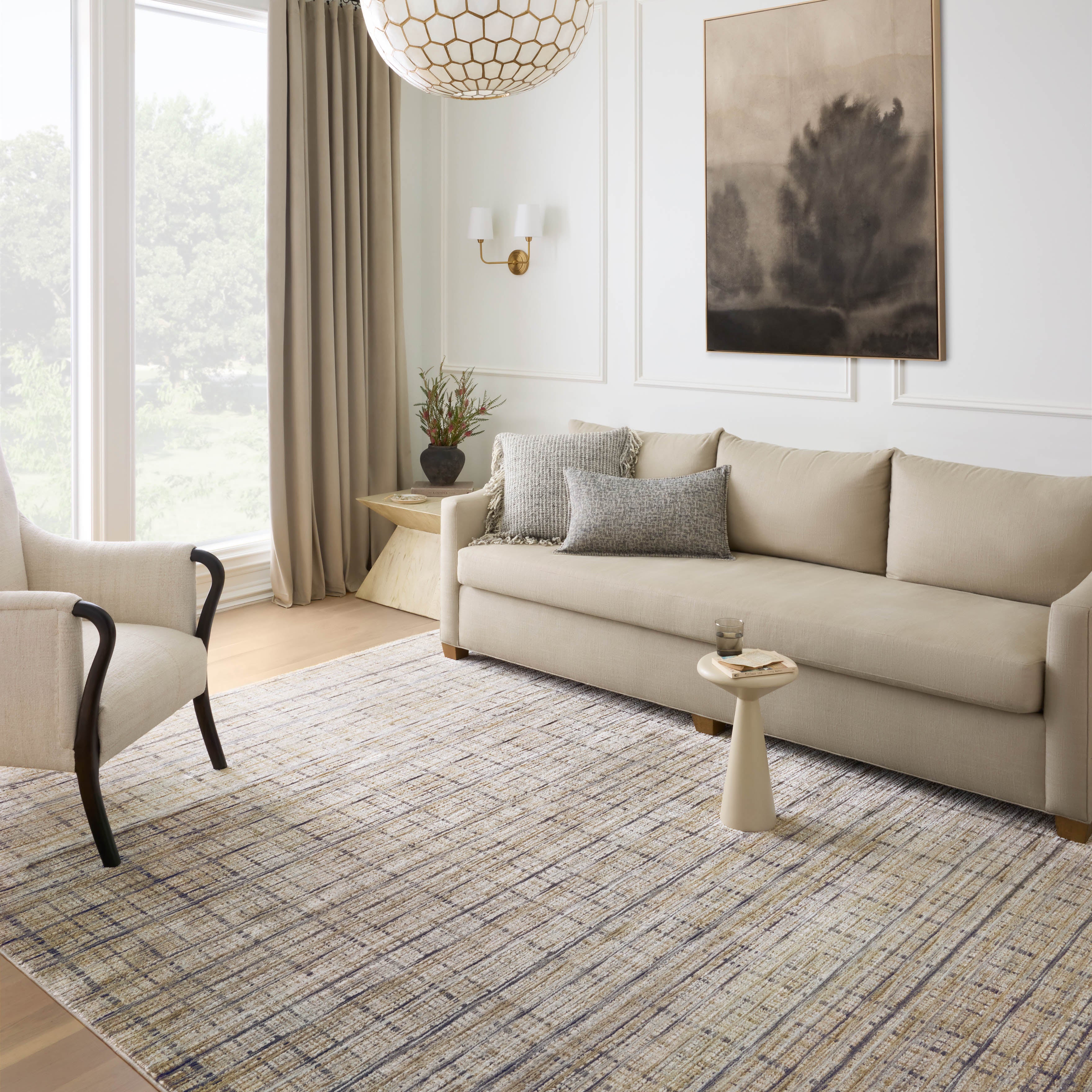 Loloi Soho Pebble / Charcoal Rug RUGS - synthetic Loloi